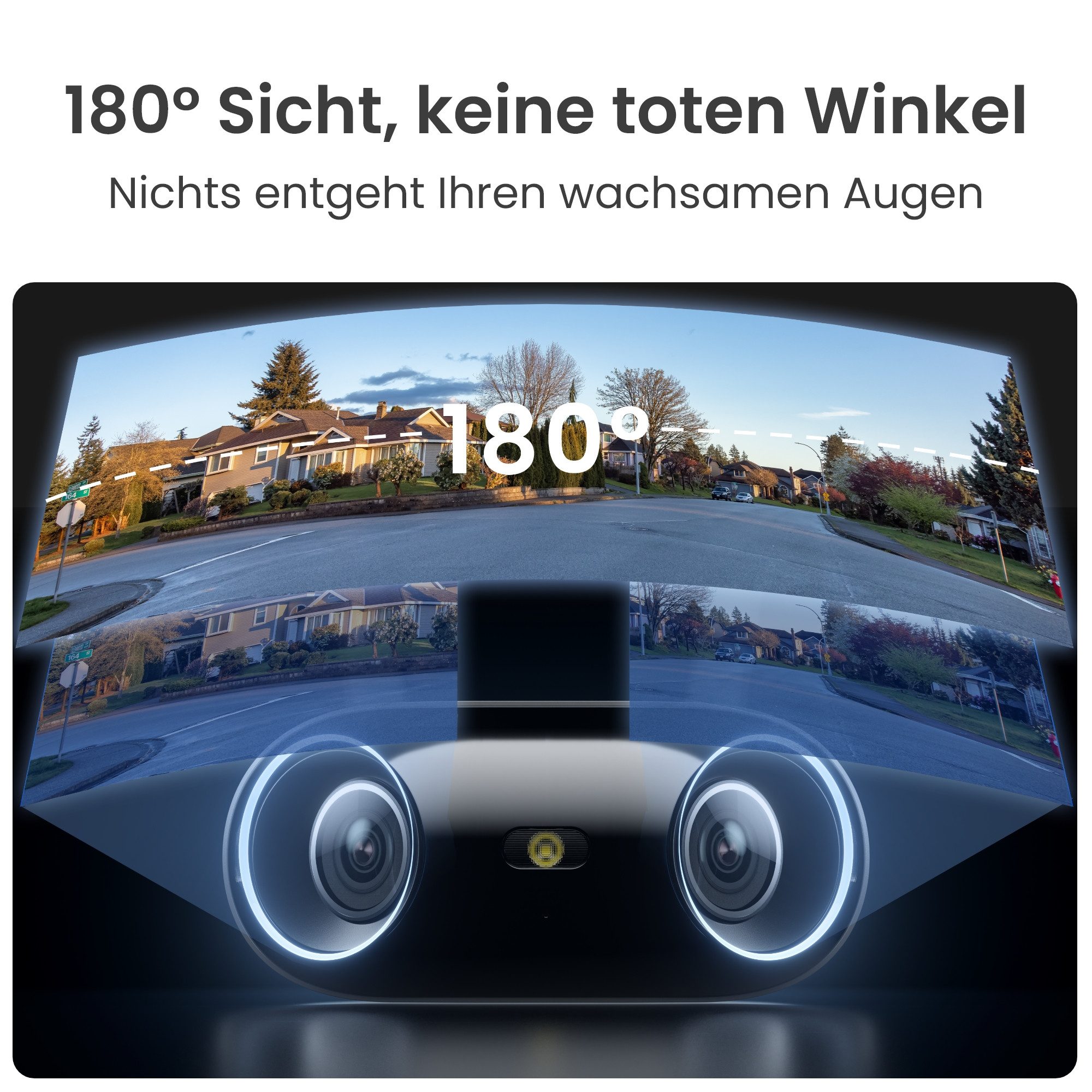 Reolink Überwachungskamera 4K 8MP WALN Dual-Objektiv Plug-in Überwachungskamera (außenbereich, 1-tlg., Farbnachtsicht, Zwei-Wege-Audio, IP67)