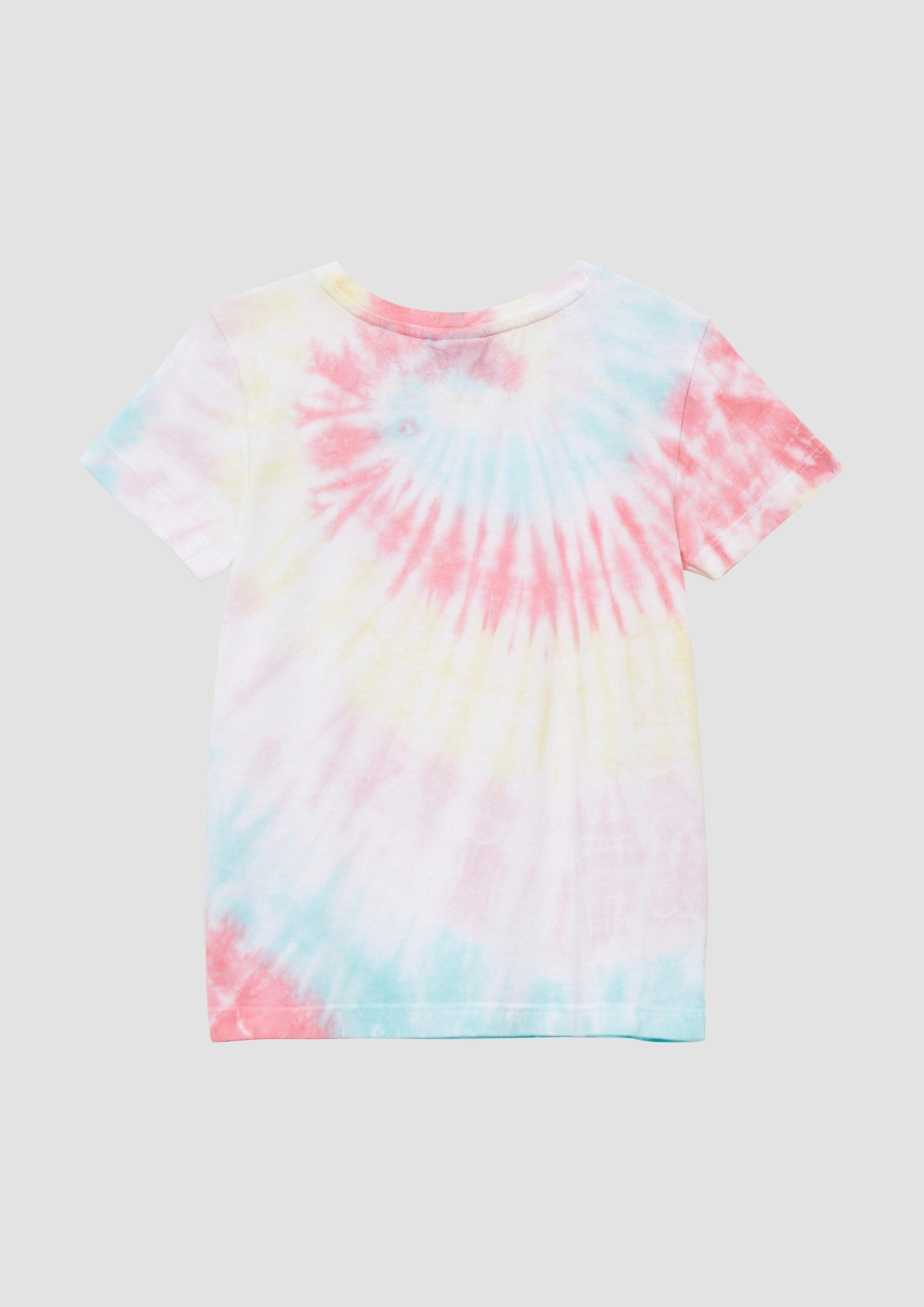 s.Oliver Kurzarmshirt T-Shirt T-Shirt im Loose Fit mit Batikmuster