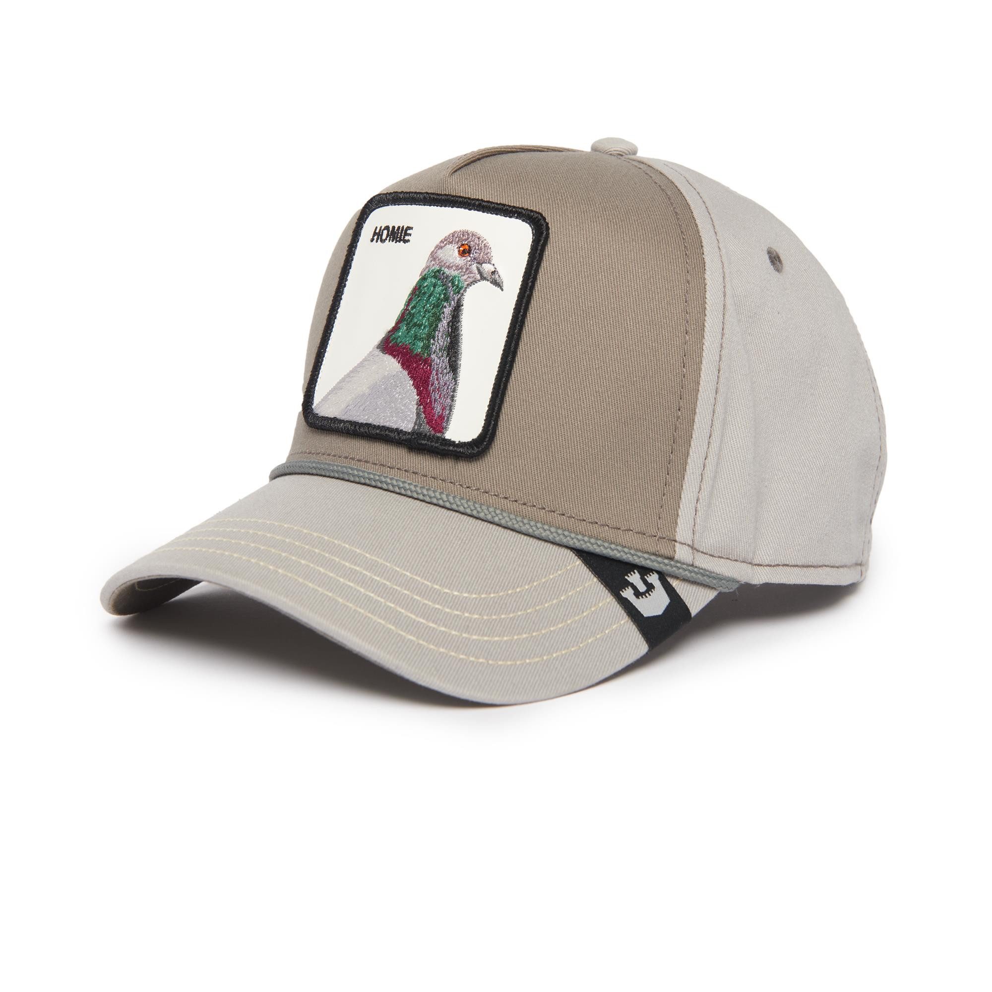 GOORIN Bros. Trucker Cap Goorin Bros. Pigeon 100 - Allover Canvas Cap Twill Grey (Basecap, Trucker Kappe)
