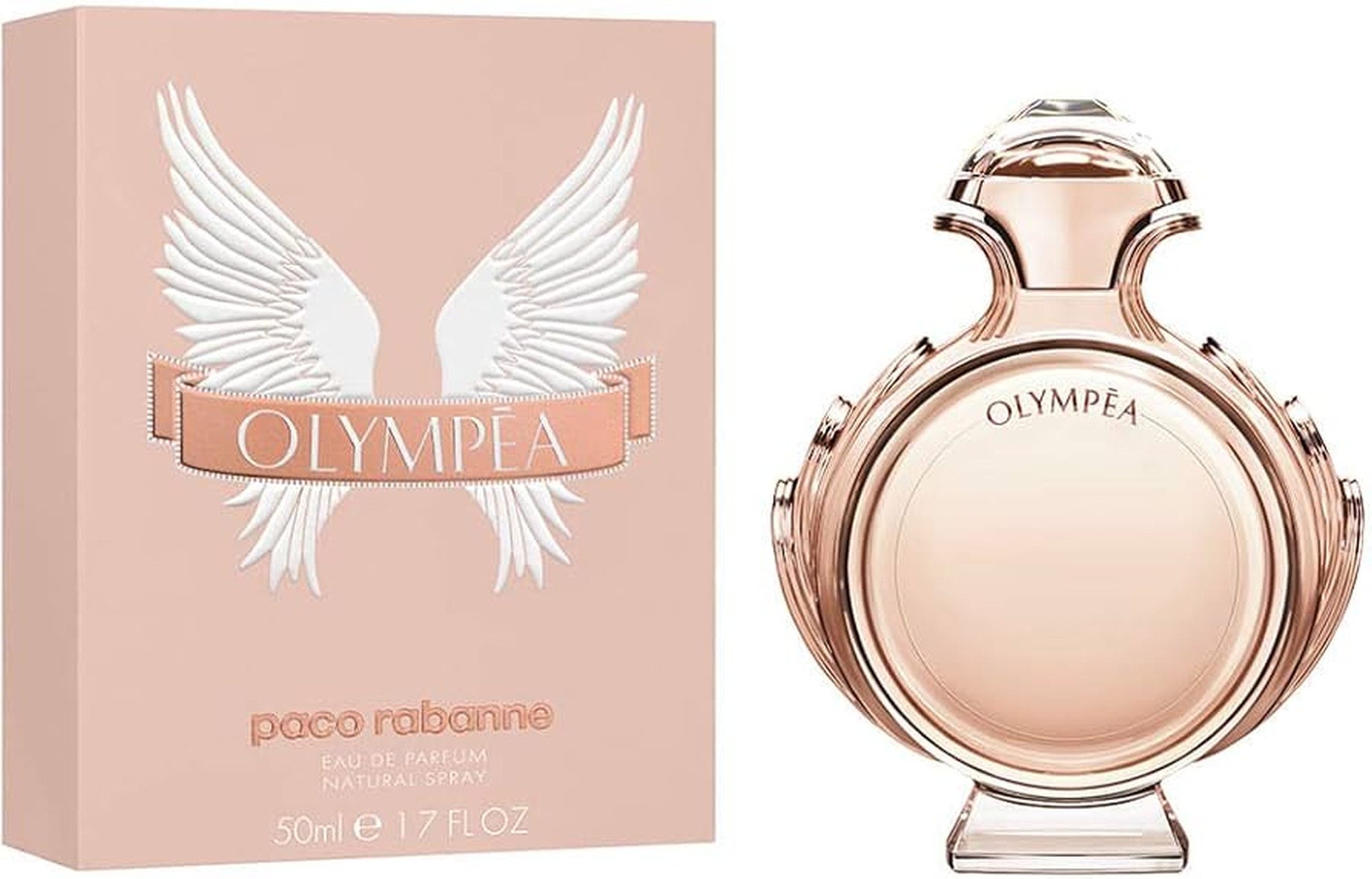 paco rabanne Eau de Parfum Olympéa EDP Damen Spray, Salzig-orientalischer Duft mit Jasmin, Vanille, Ingwer und Mandarine
