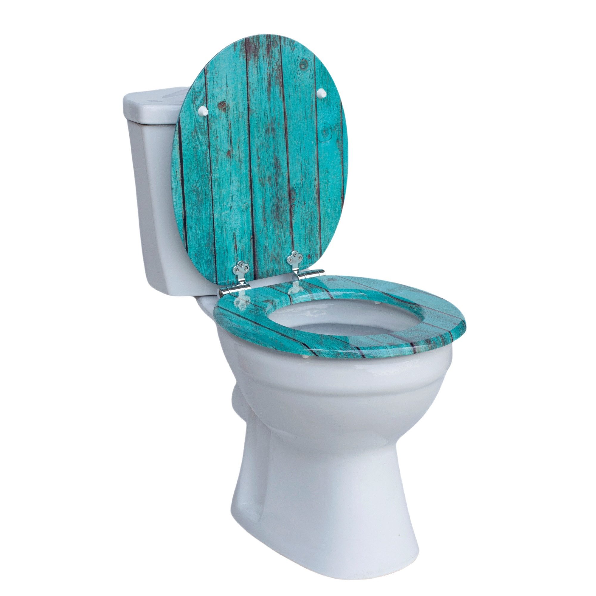 SINOBATH WC-Sitz WC-Sitz mit Absenkautomatik,MDF Holzkern,Toilettensitz