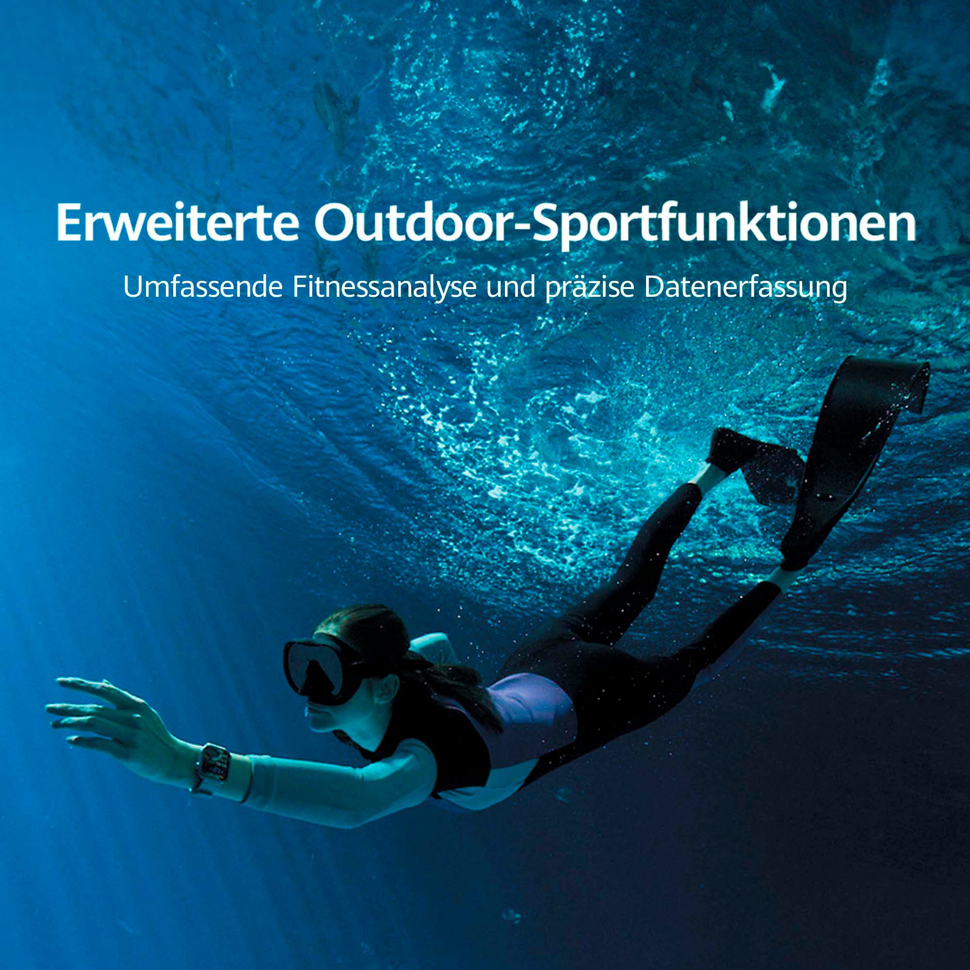 Huawei WATCH FIT 4 Pro Smartwatch (4,6 cm/1,82 Zoll, Harmony OS), Outdoor-Sport, Saphirglas und Titan, bis zu 10 Tage Akkulaufzeit