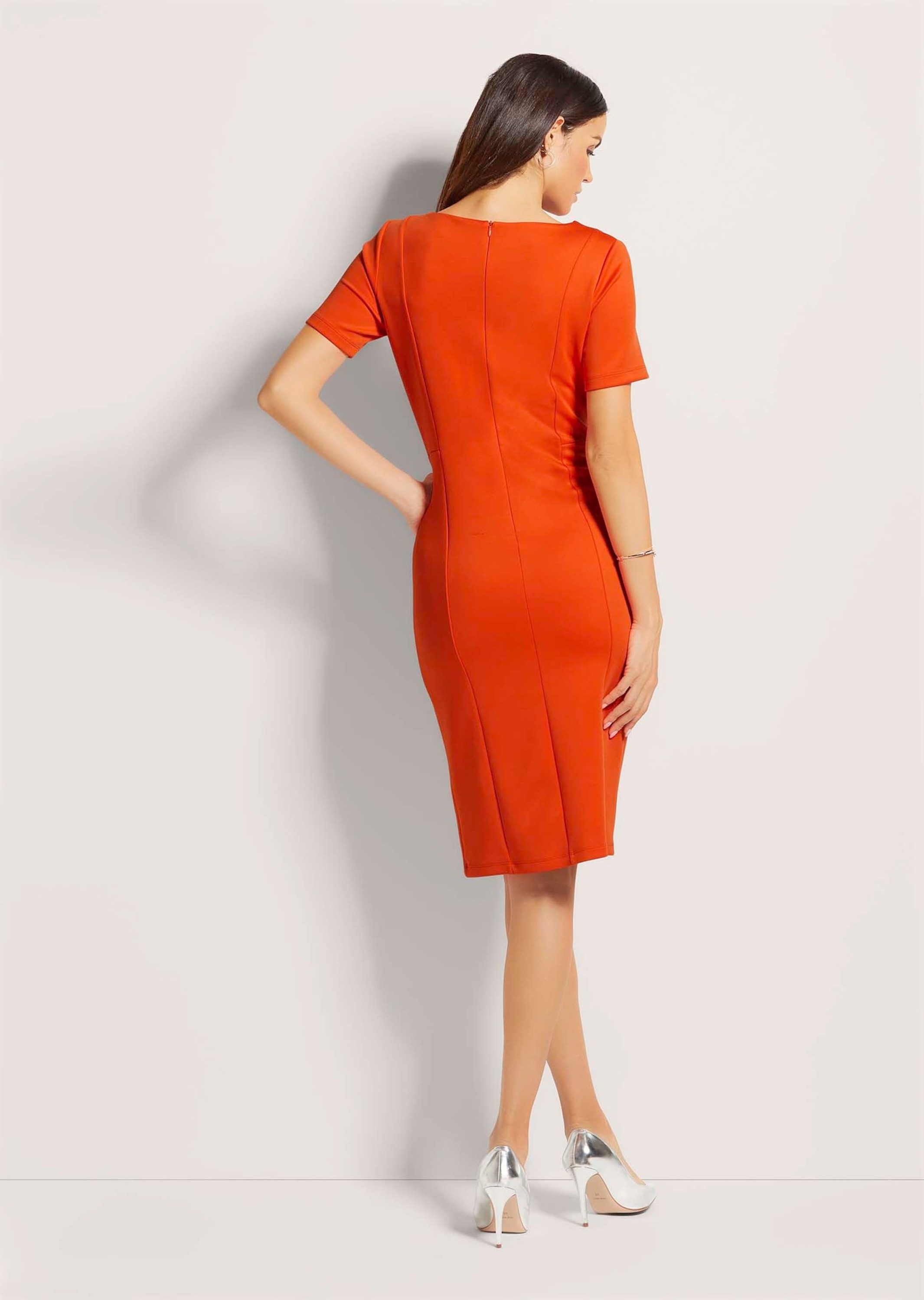 MADELEINE Maxikleid Etuikleid mit kurzen Ärmeln