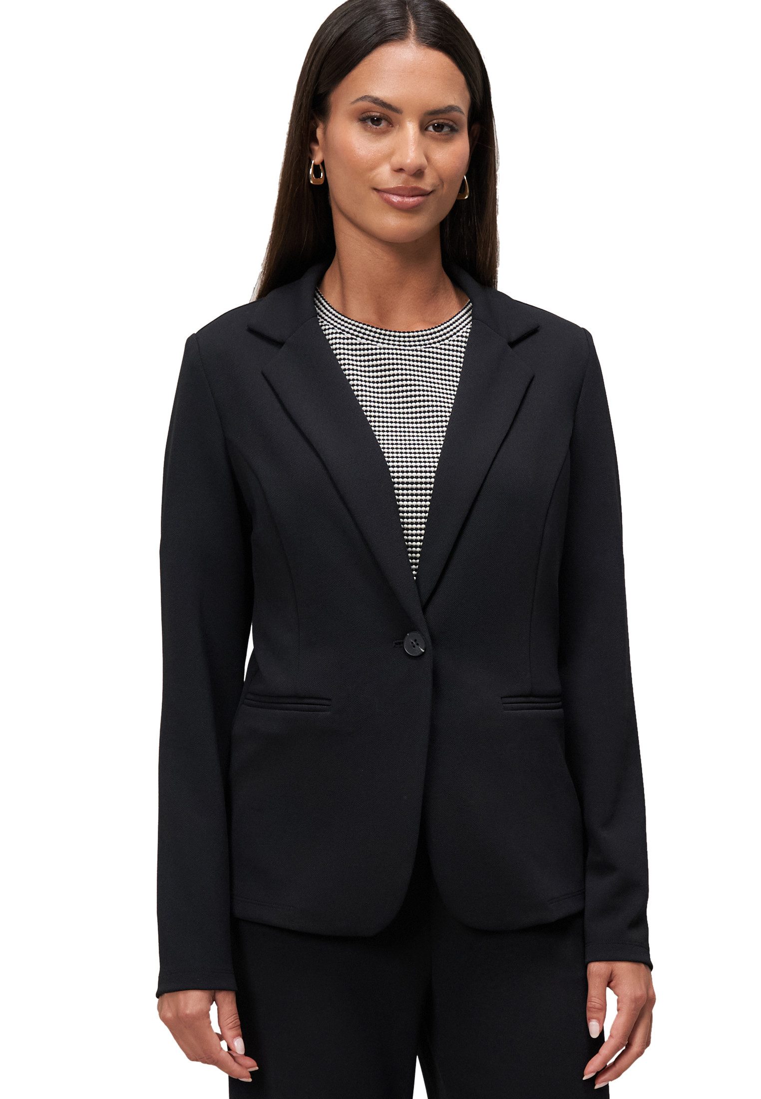 Jackenblazer zero Damen Blazer mit Paspeltaschen