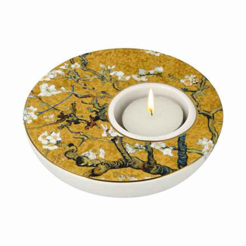 Goebel Kerzenhalter Vincent van Gogh - Mandelbaum Gold