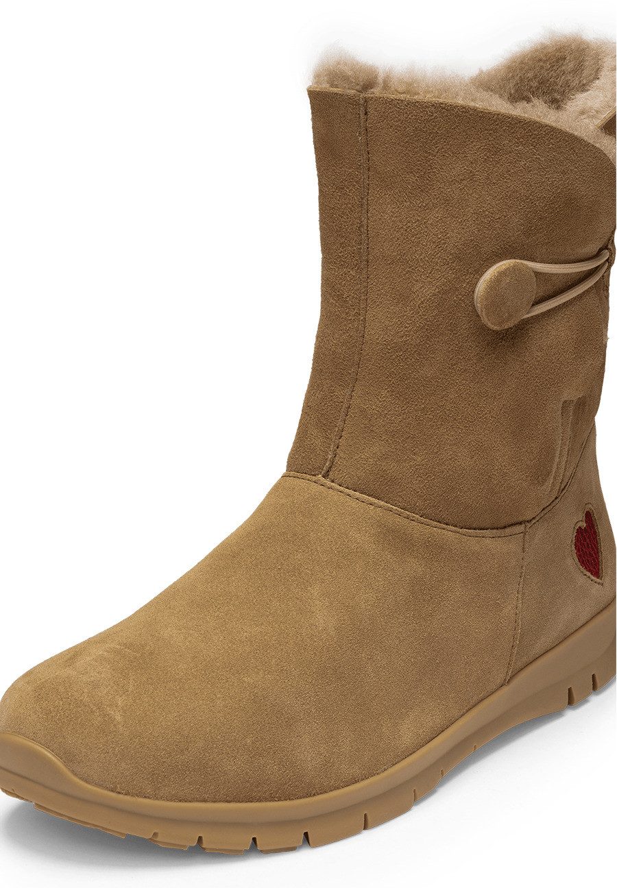 vitaform Damenschuhe Stiefelette Veloursleder Stiefelette