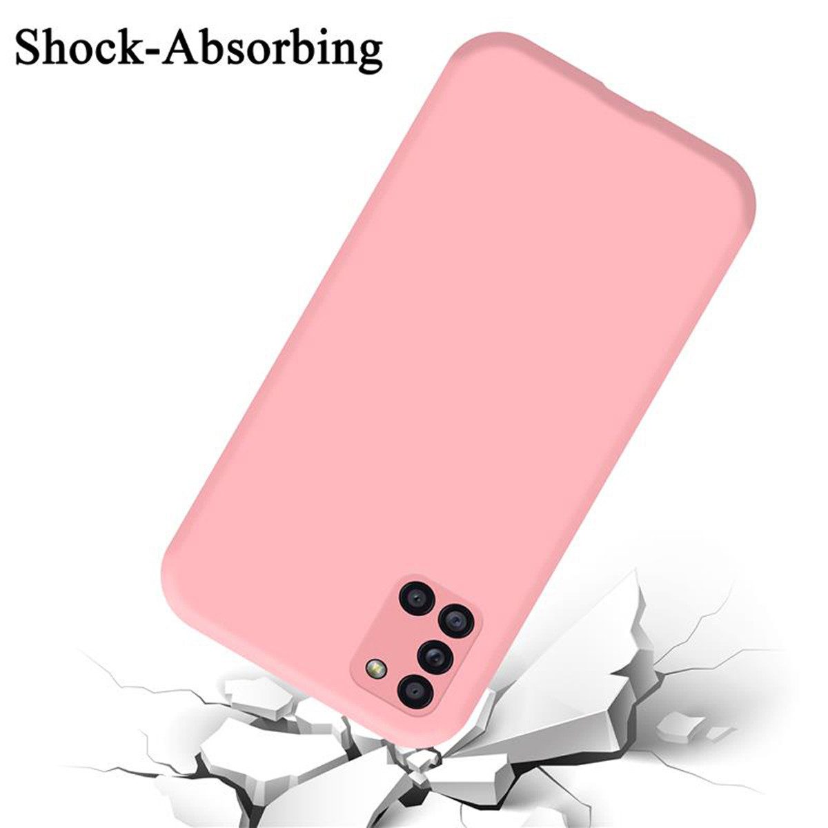 Cadorabo Handyhülle für Samsung Galaxy A31 Hülle Samsung Galaxy A31, Flexible Hülle TPU Silikon Schutzhülle Back Cover Case