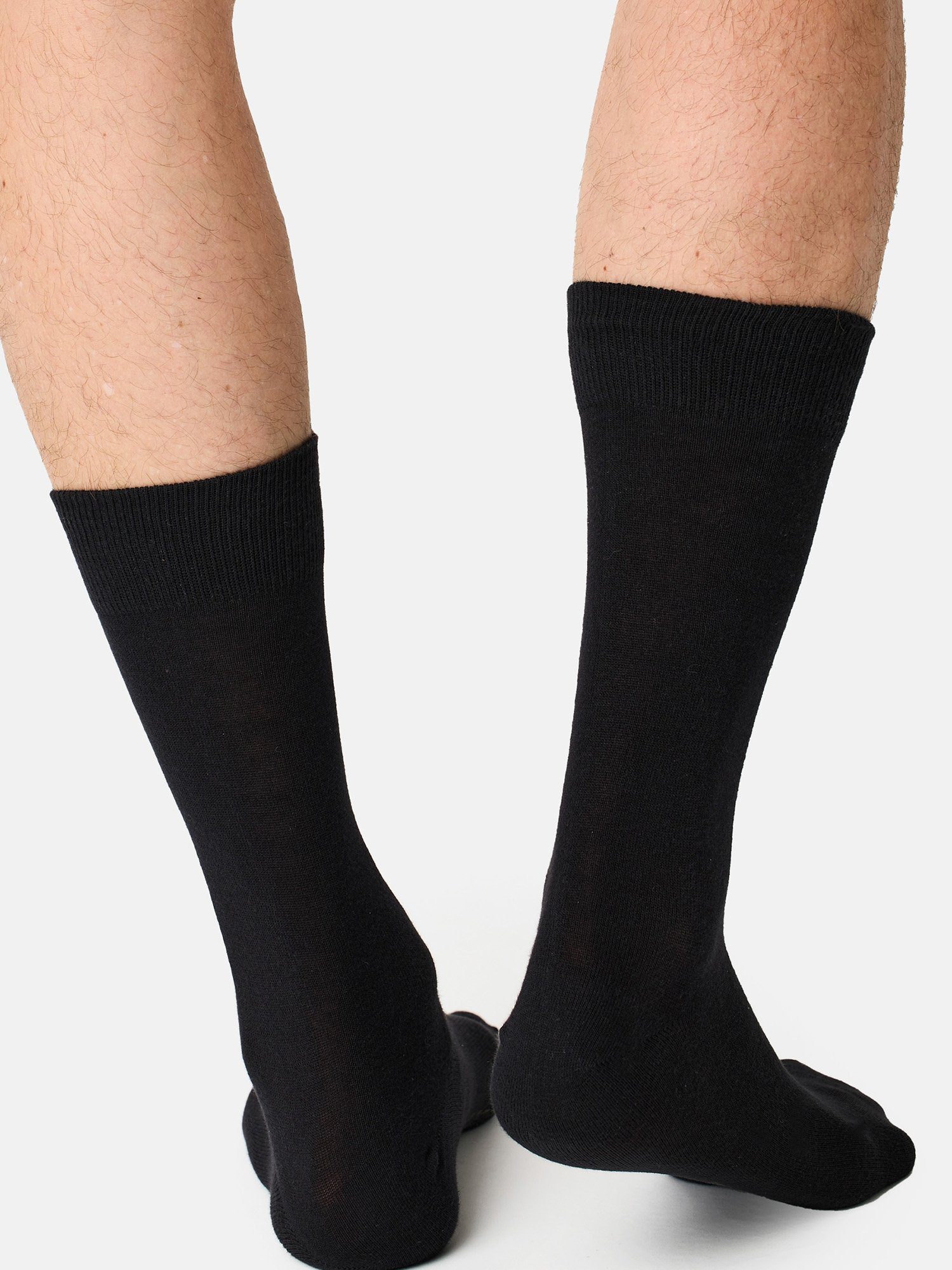 günstig Business Nur uni Basicsocken Baumwolle Der (12-Paar) Socken schwarz