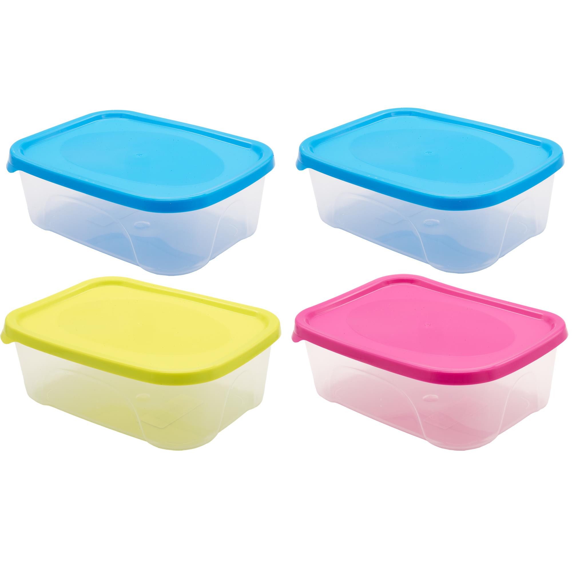 TSB Werk Lunchbox 1-8 Frischhaltebox Frischhaltedose Brotdose, (4-tlg), Lunchbox, Proviantbox, Vorratsdose, Box