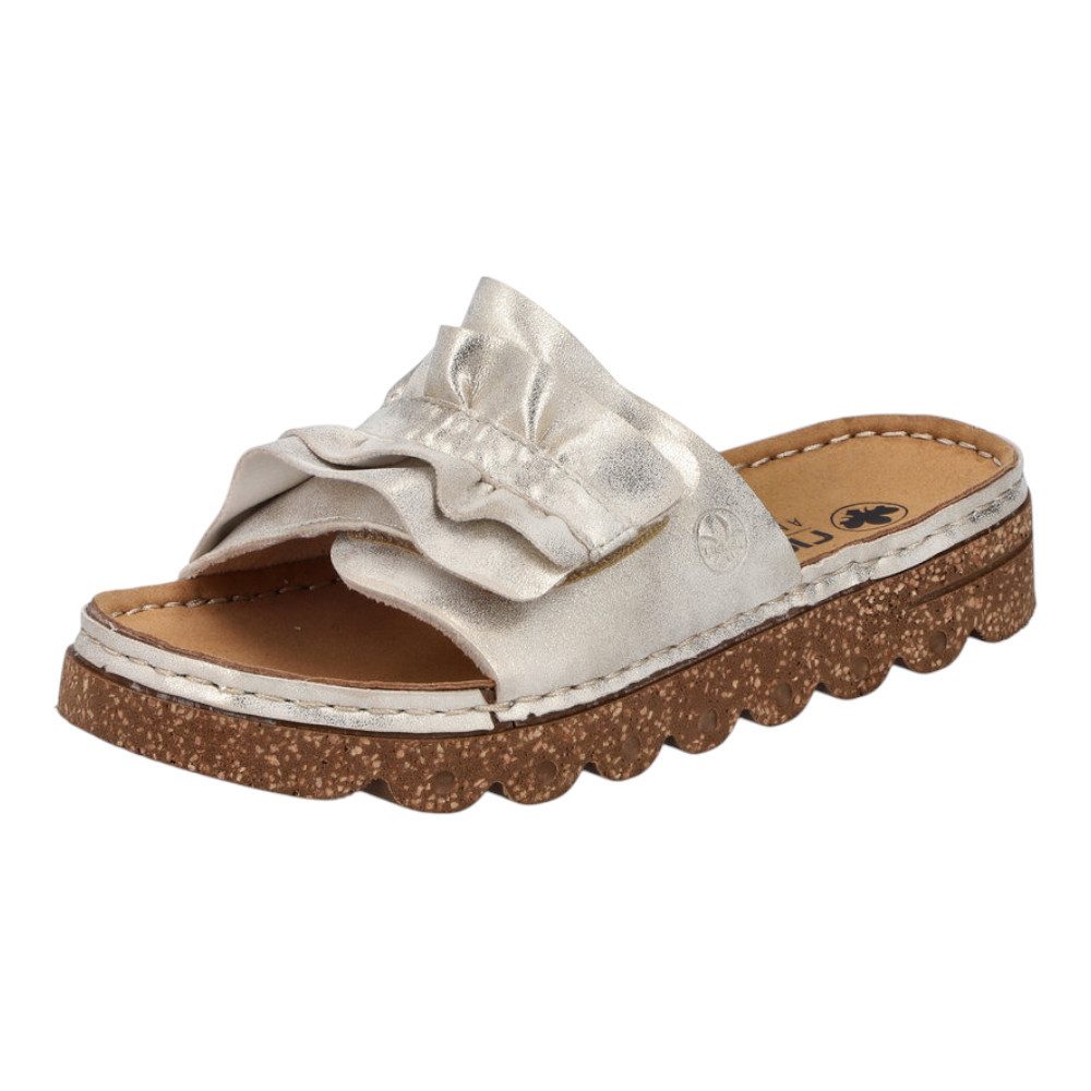 Rieker Rieker Damen Pantolette V8763-60 beige günstig online kaufen