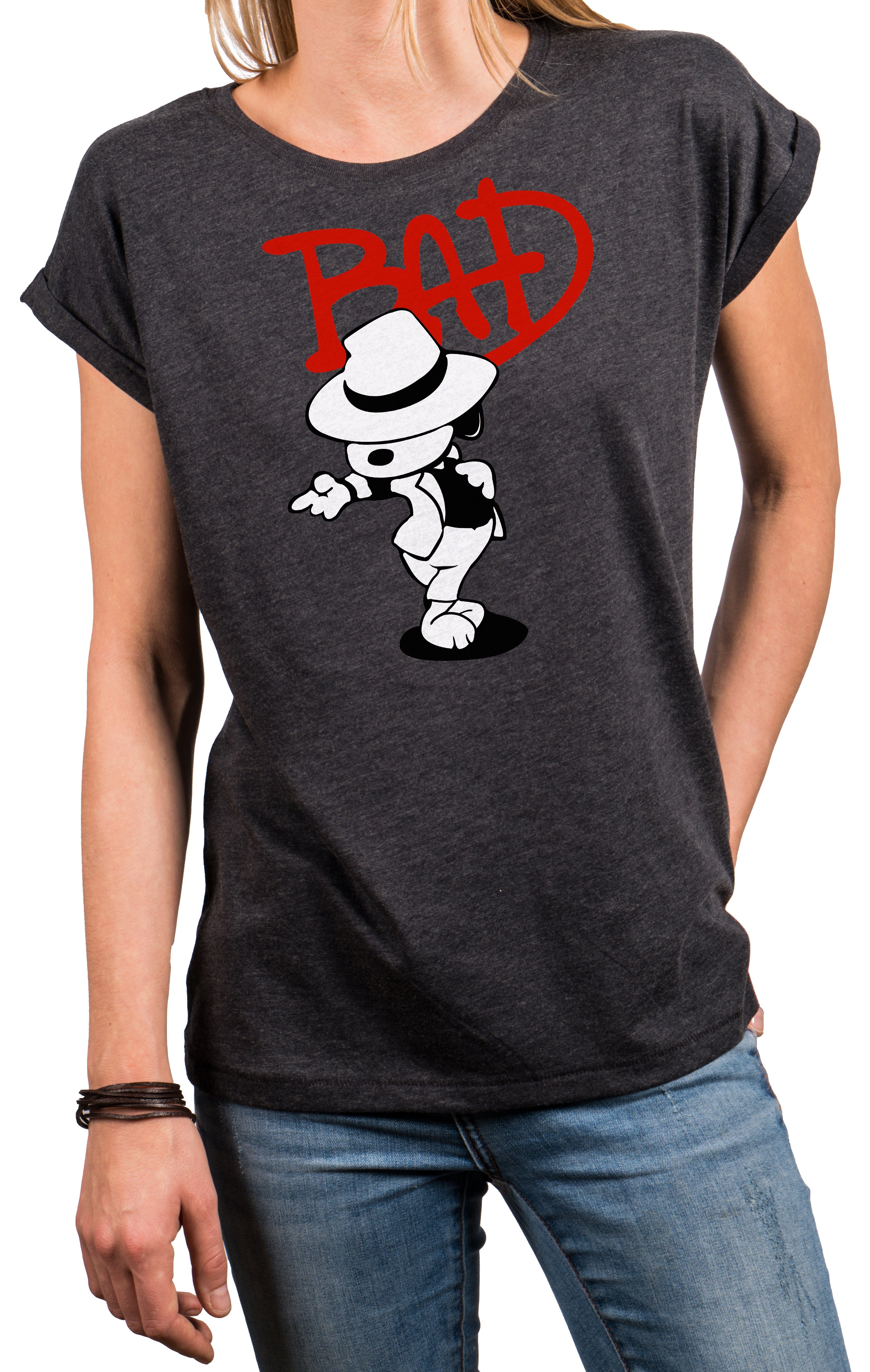 MAKAYA T-Shirt Damen Hundemotiv Bad Dog günstig online kaufen