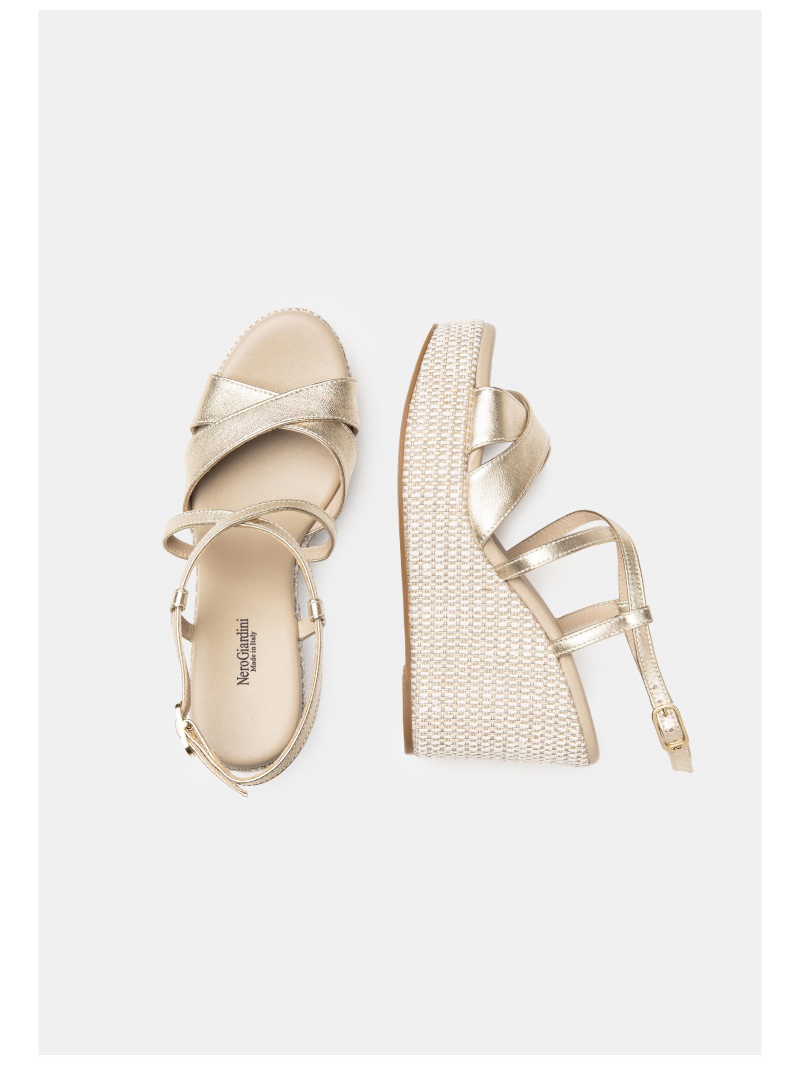 Nero Giardini Nero Giardini Sandalen Leder Keilsandalette