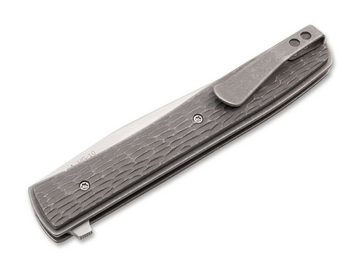 Böker Plus Taschenmesser Urban Trapper Jigged Titanium Clip Einhandmesser, rostfrei