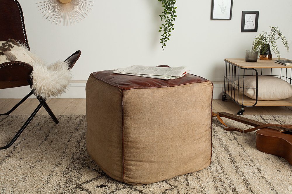 riess-ambiente Sitzhocker MUSTANG 45cm dunkelbraun / günstig online kaufen