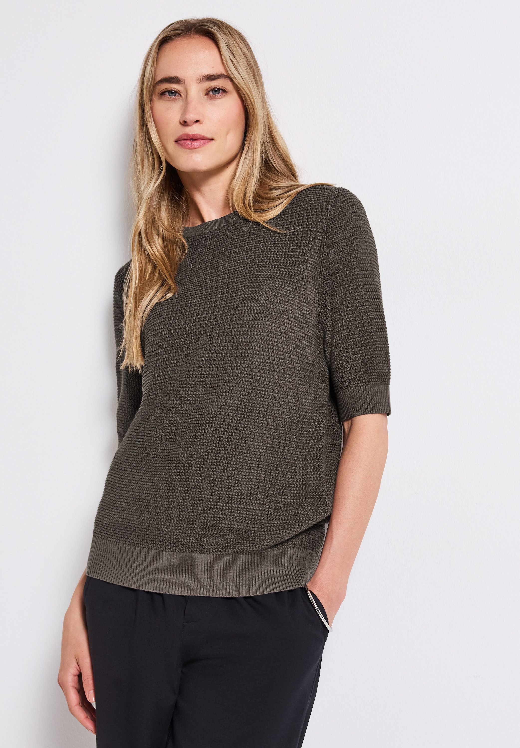 Kurzarmpullover
