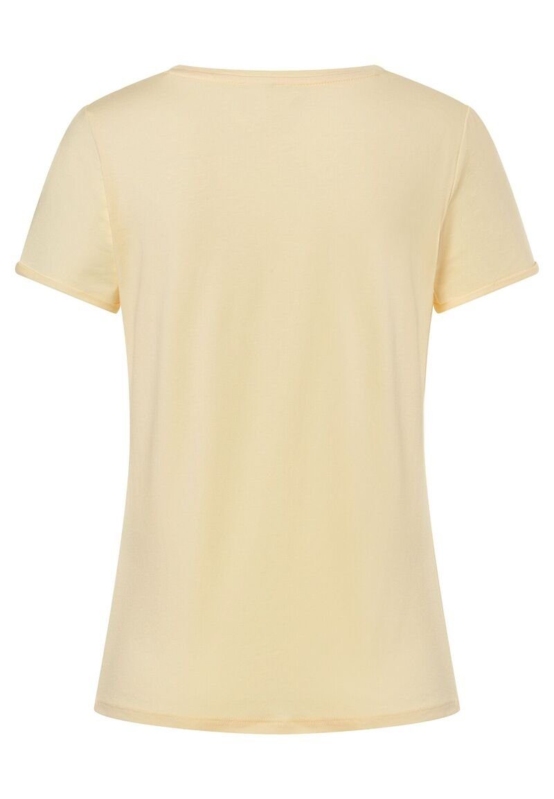 T-Shirt Shirt Wording MORE&MORE soft yellow Frühjahrs-Kollektion