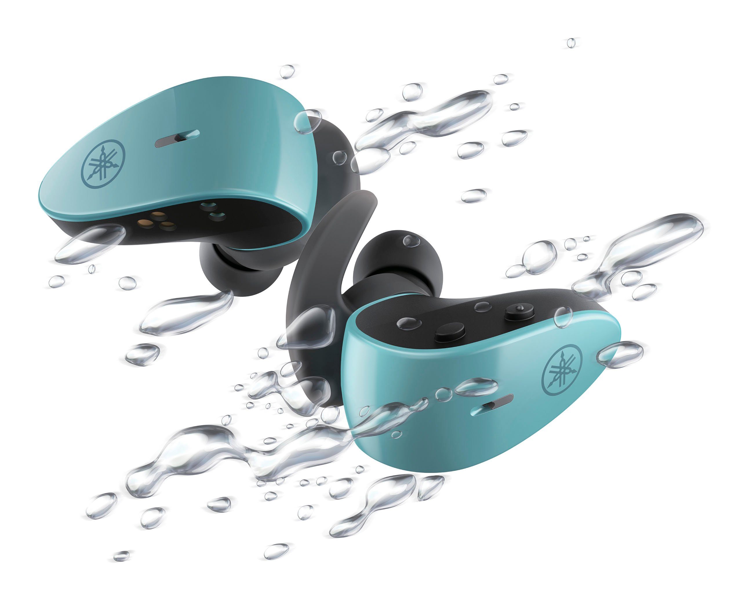 für Sprachsteuerung, Google Grün Musik, Wireless, TW-ES5A Bluetooth) Steuerung In-Ear-Kopfhörer True (Freisprechfunktion, Assistant, Yamaha Anrufe und Siri, integrierte