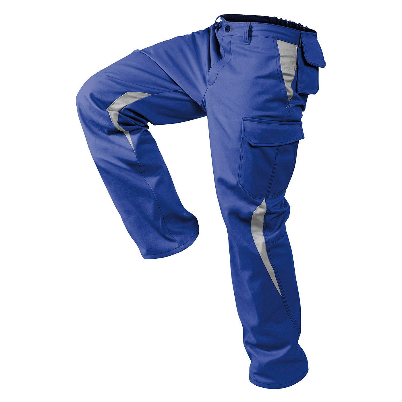Arbeitshose blau-grau mit Kübler Kniepolstertaschen