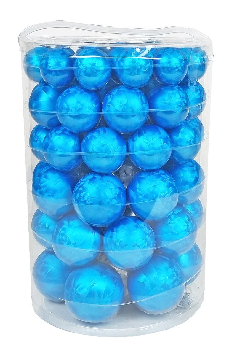 JACK Christbaumschmuck JACK 60x Glas Christbaumkugeln 4 5 6 7cm Eislack Bla günstig online kaufen