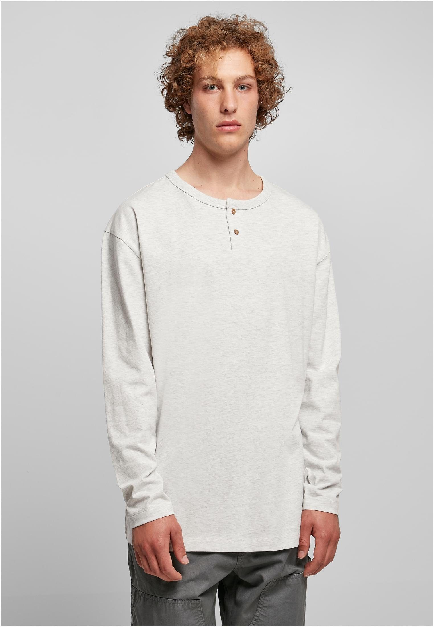Longsleeve Organic Oversized Henley Longsleeve Herren Langarmshirt