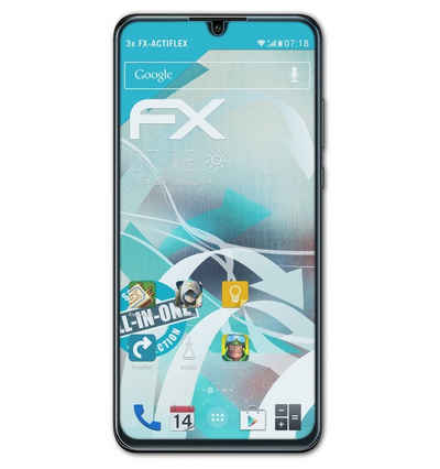 atFoliX Schutzfolie Displayschutzfolie für Huawei P30 lite, (3 Folien), Ultraklar und flexibel
