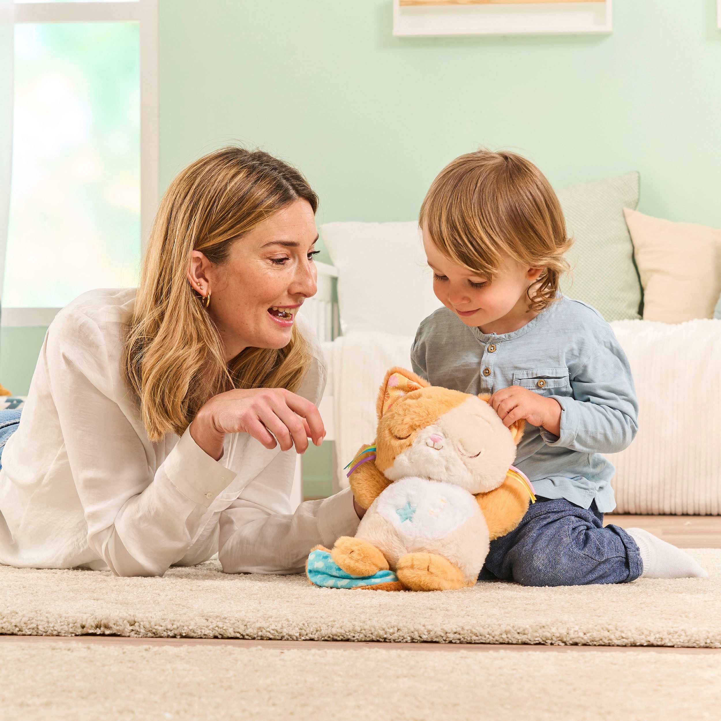 Vtech® Kuscheltier Vtech Baby, Schlummer-Kätzchen, mit Licht- und Soundeffekt