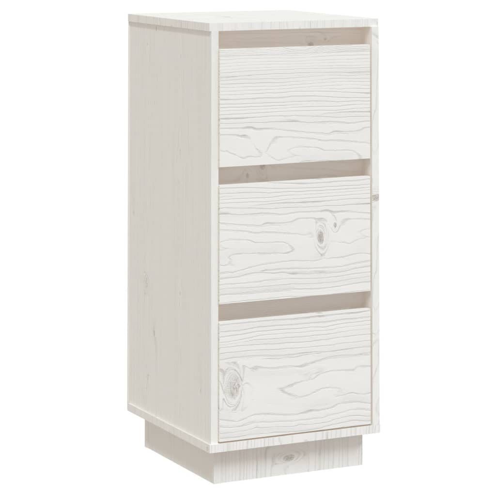 Sideboard NA Sideboard Weiß 32x34x75 cm Massivholz Kiefer