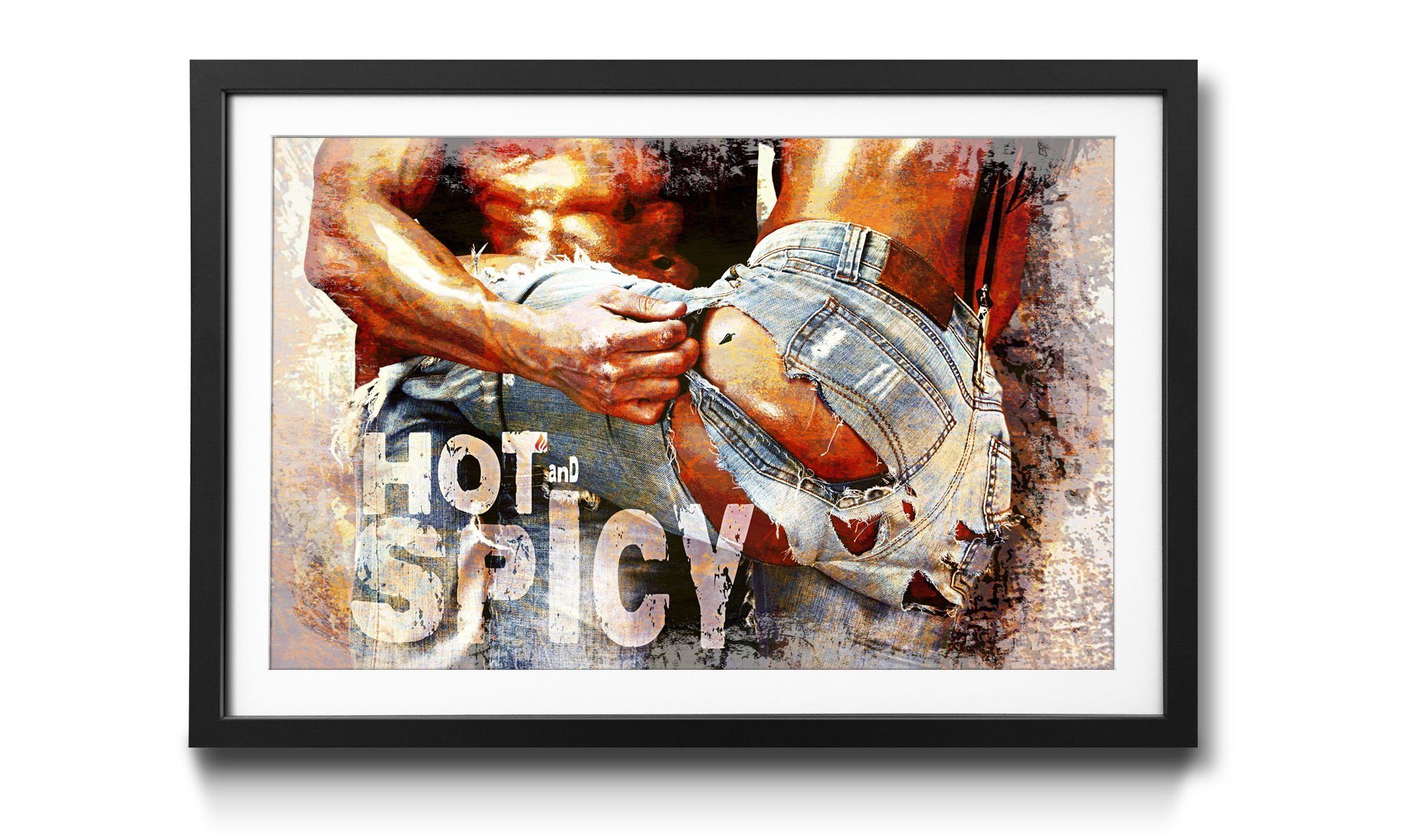 WandbilderXXL Bild mit Rahmen Hot And Spicy, Erotik, Wandbild, in 4 Größen erhältlich