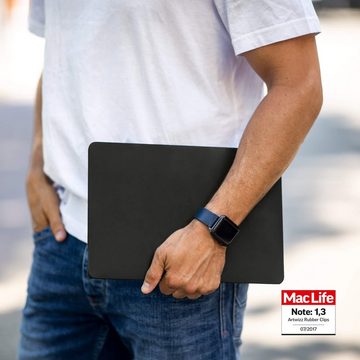Artwizz Laptop-Hülle Artwizz Rubber Clip - Notebook Schutzclip mit Soft-Touch-Beschichtung für MacBook Pro 15 (2016-2019), Schwarz