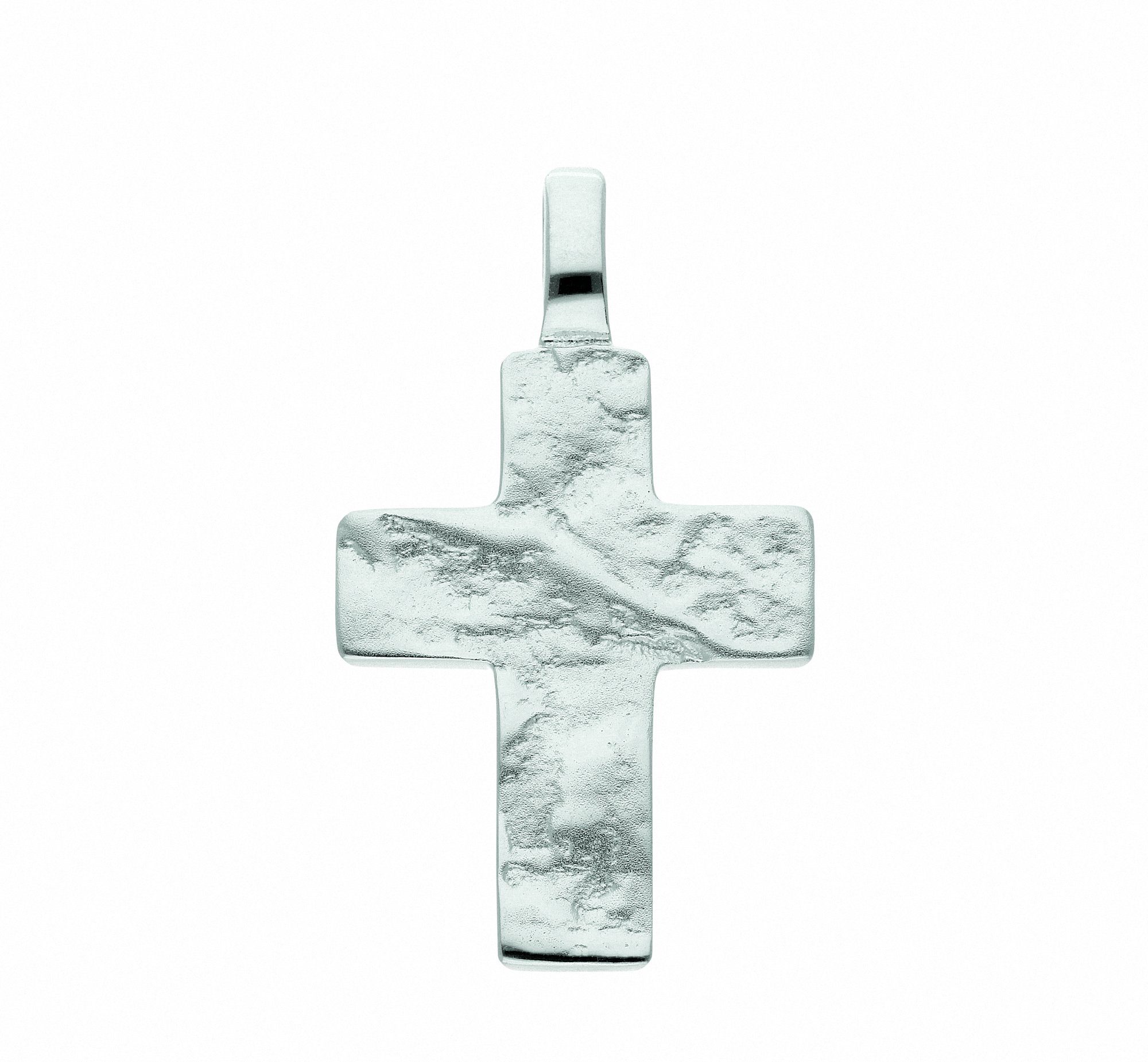 Adelia´s Kette mit Anhänger 925 Silber Kreuz Anhänger, Schmuckset - Set mit  Halskette, Maße des Anhängers - Breite 15,8 mm - Höhe 20 mm