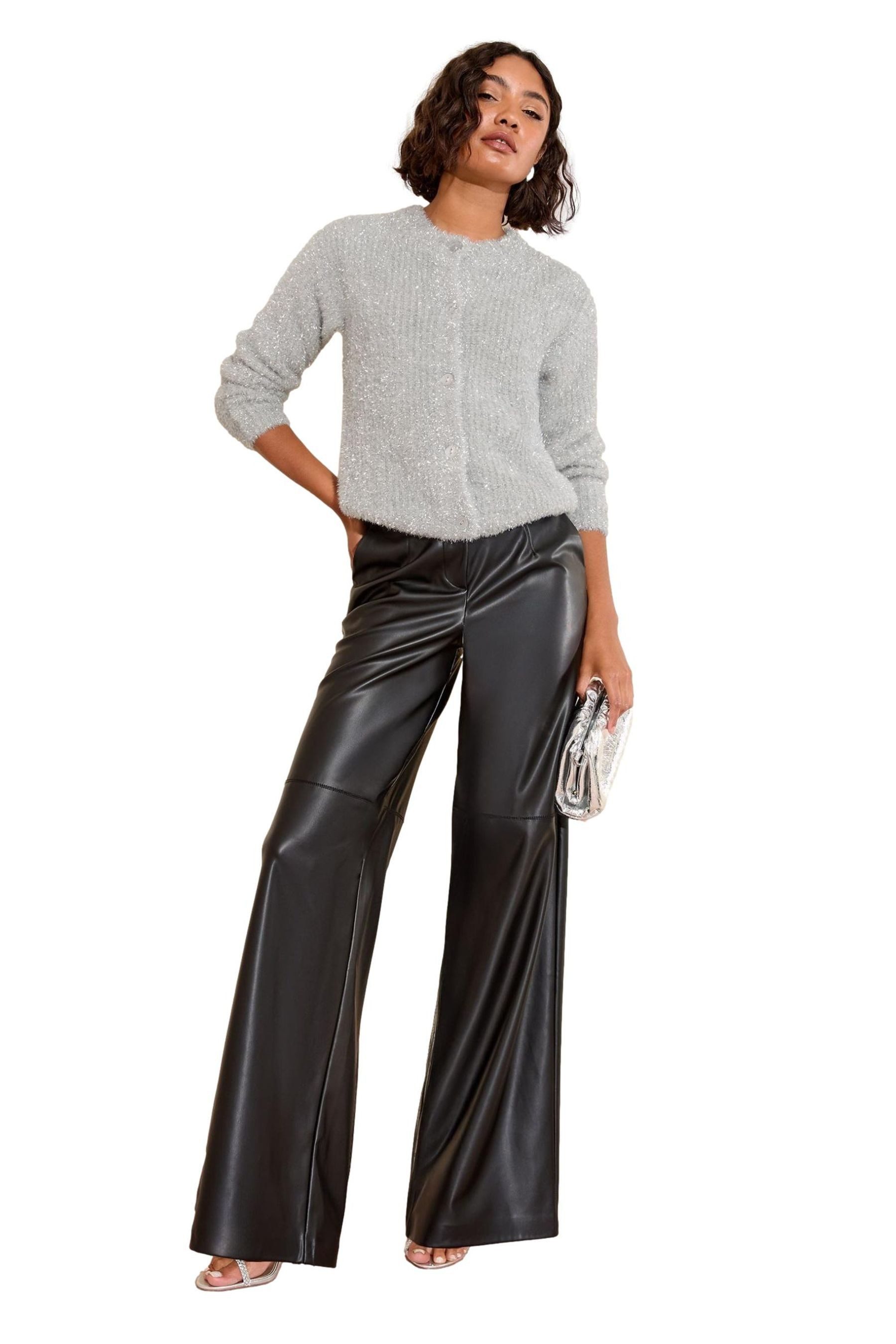 Friends Like These Strickjacke Friends Like These Strickjacke mit Lametta (1-tlg)