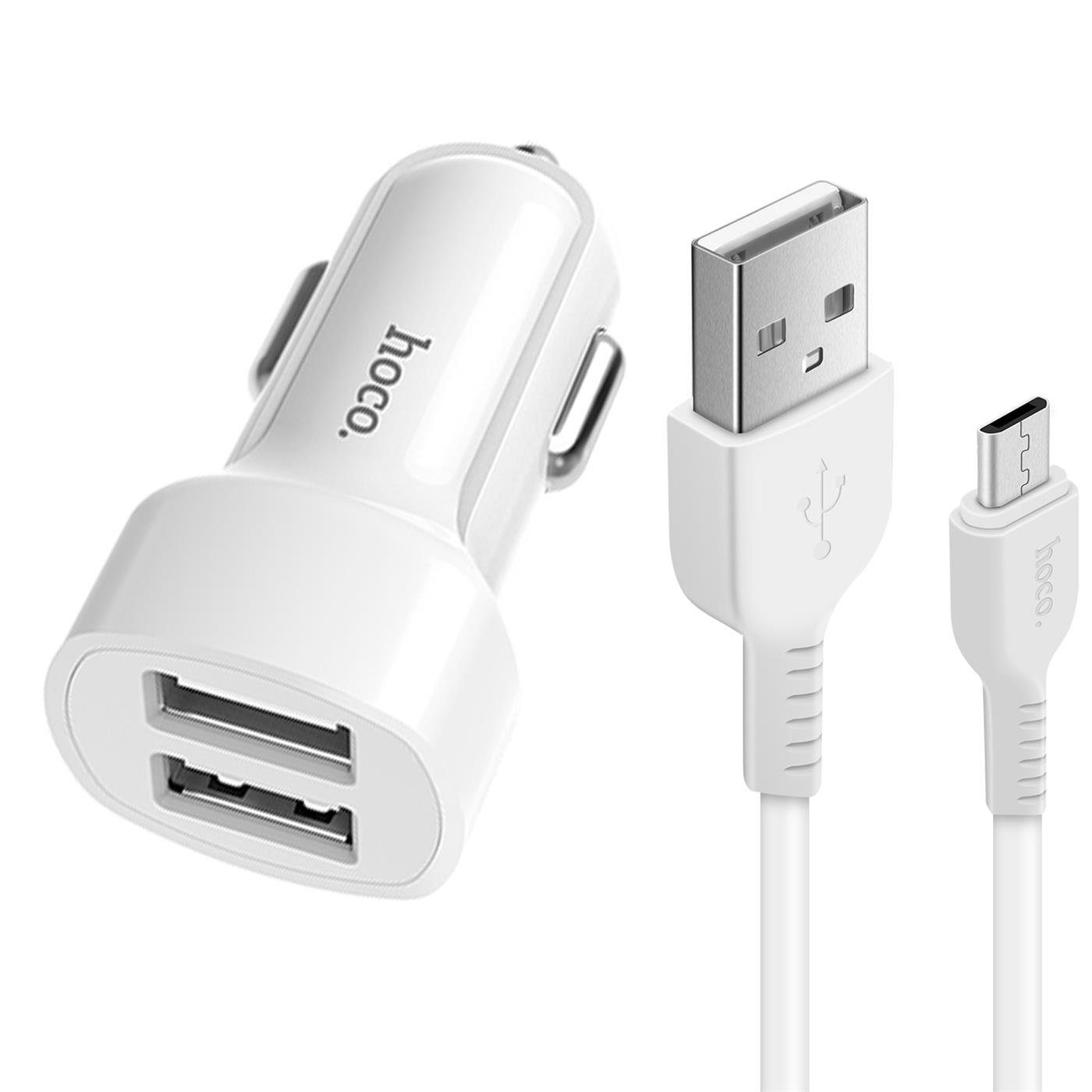 HOCO 12W 2x USB Typ A und micro USB Smartphone-Ladegerät (2400 mA