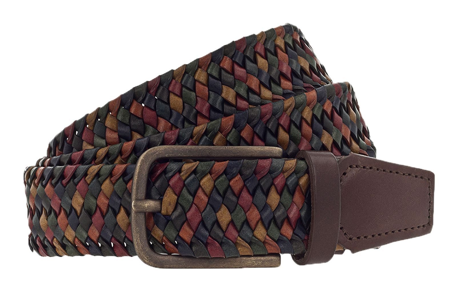 Vanzetti Ledergürtel Braided Leather Belt aus echtem Leder