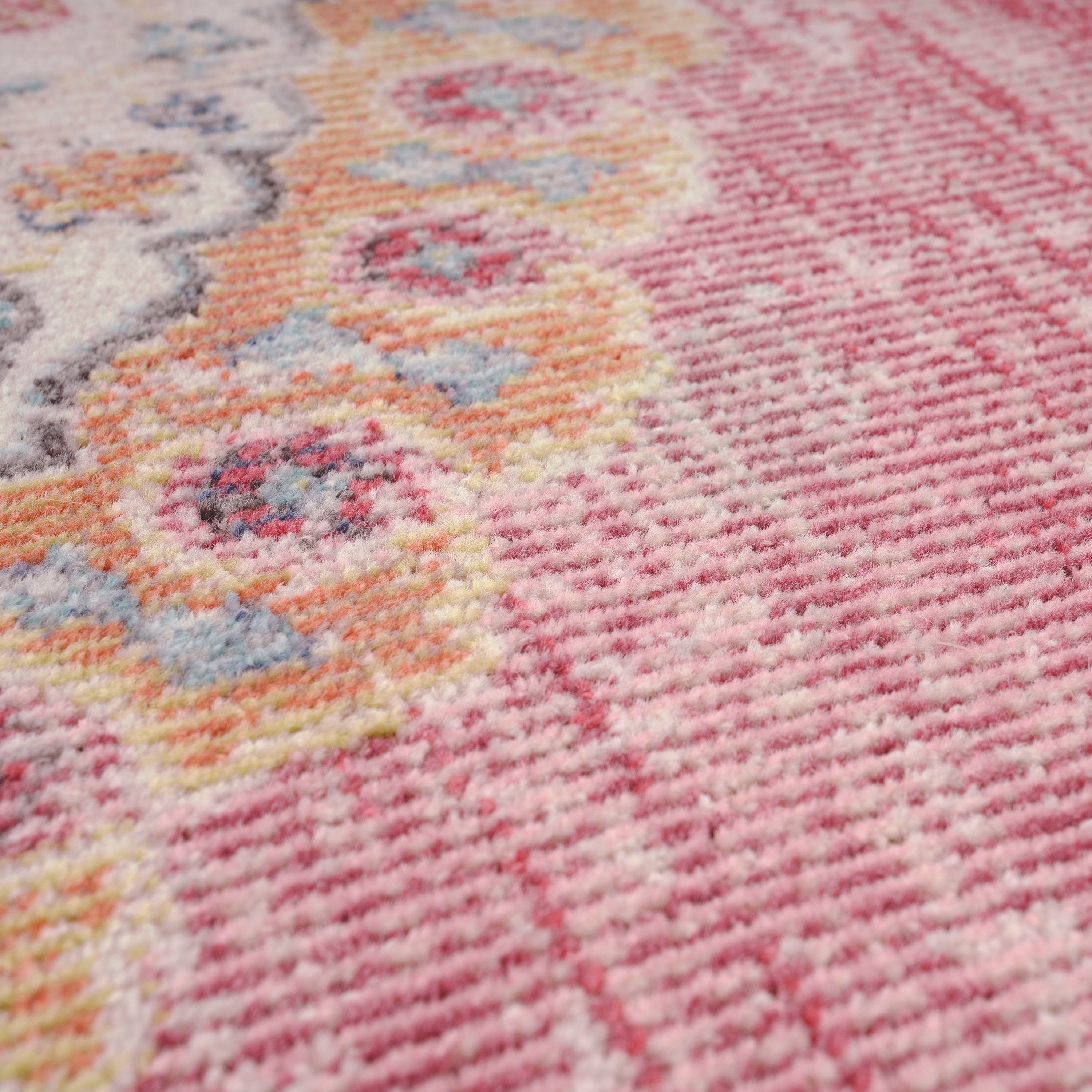 Teppich Torres In- Home, mm, Used-Look, 279, Orient rechteckig, Outdoor und geeignet Höhe: Optik, 8 pink moderne Paco Kurzflor