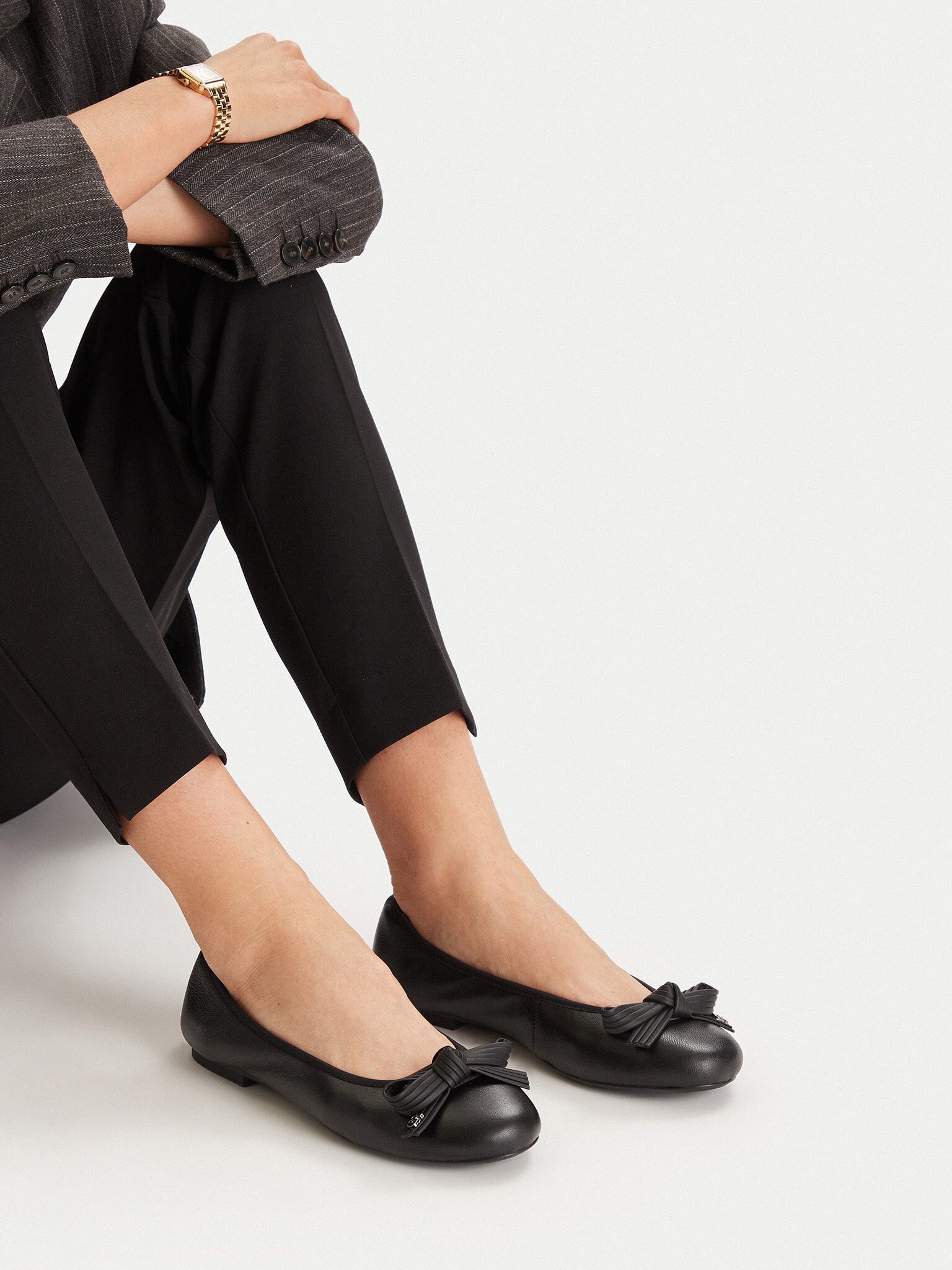Gino Rossi Frauenballerinas Schwarz Gino Rossi-COZY-HS001-1-2 Schwarz Ballerina