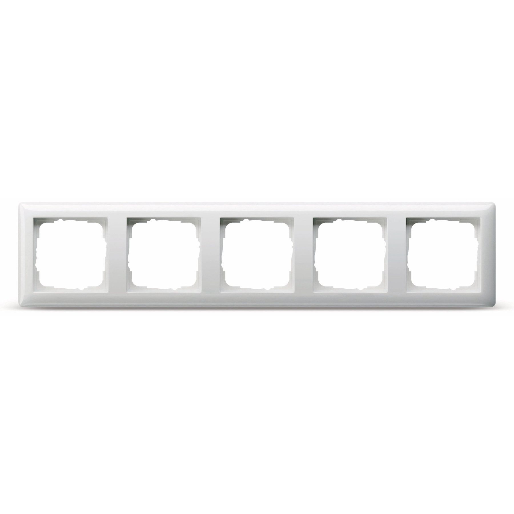 GIRA Abdeckrahmen GIRA Abdeckrahmen 5-Fach Standard 55, 021503, reinweiß, glänzend