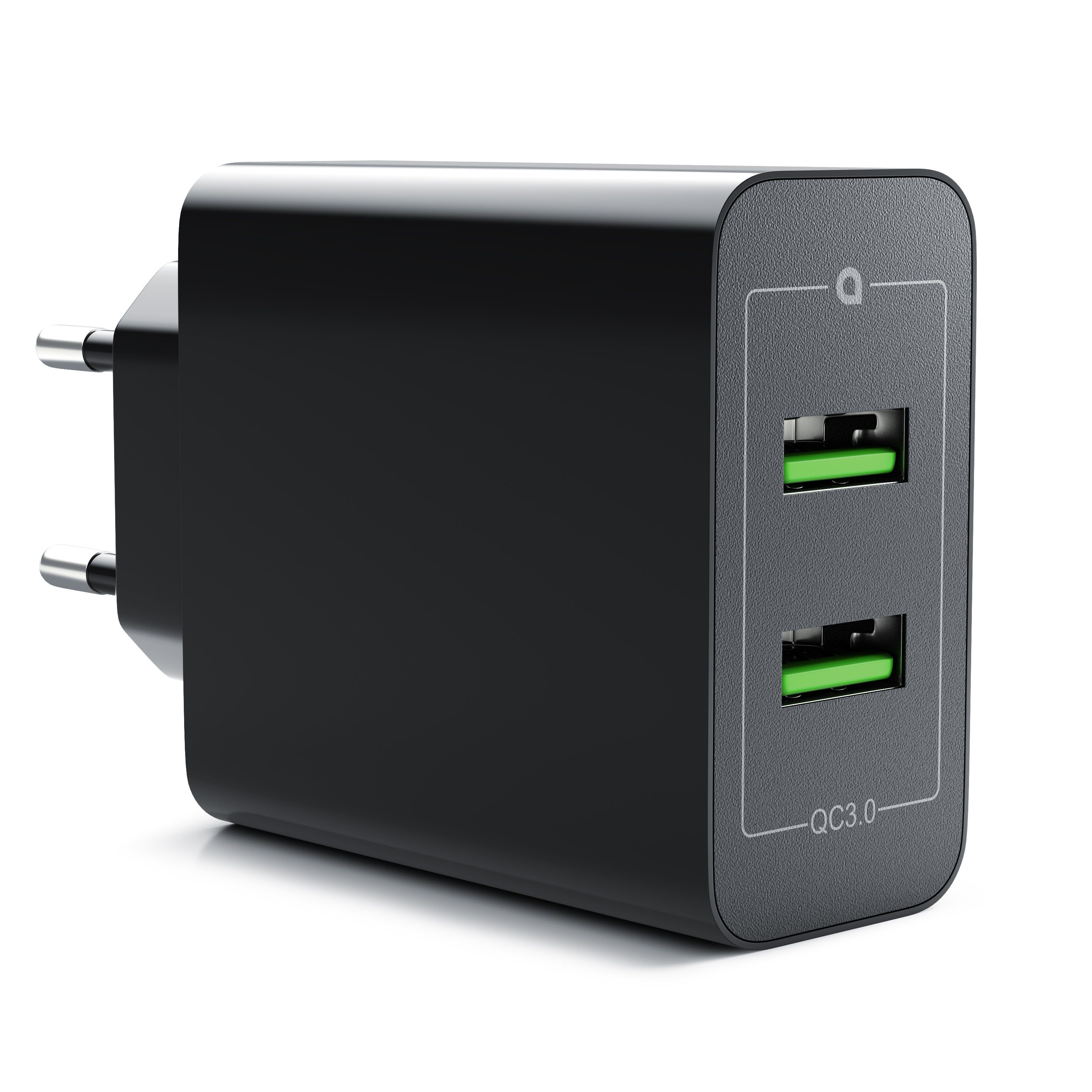 Aplic USB-Ladegerät (6000 mA, 2-Port Quick Charge USB Ladegerät 36 W / 6000 mA / Schnellladefunktion)