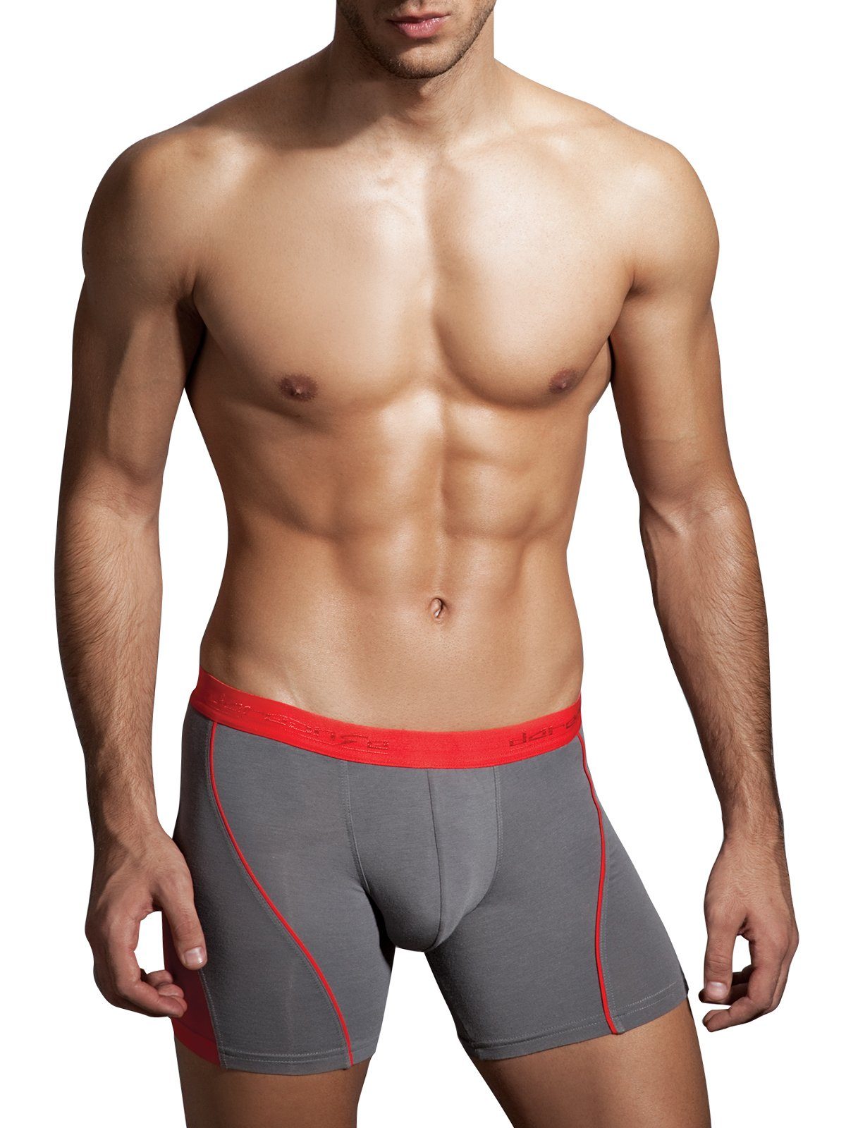 Doreanse Underwear Boxershorts Langbein Herren Boxer Pants DA1754 Smoke Grau