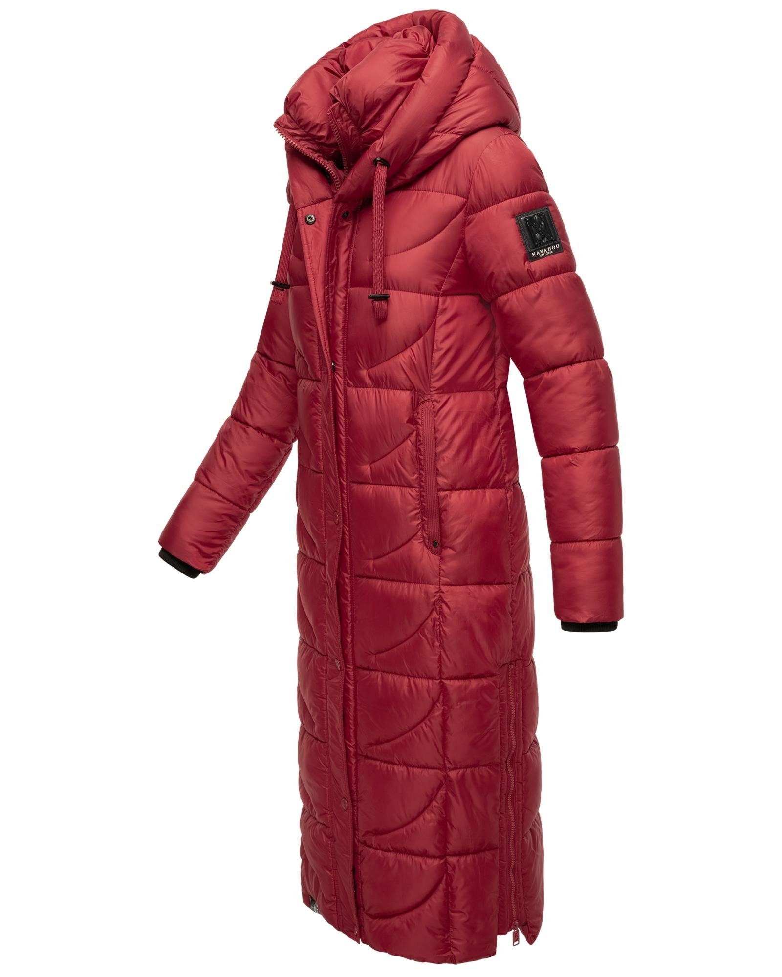 Navahoo Steppmantel Waffelchen Wintermantel mit Gehschlitzen und Kapuze