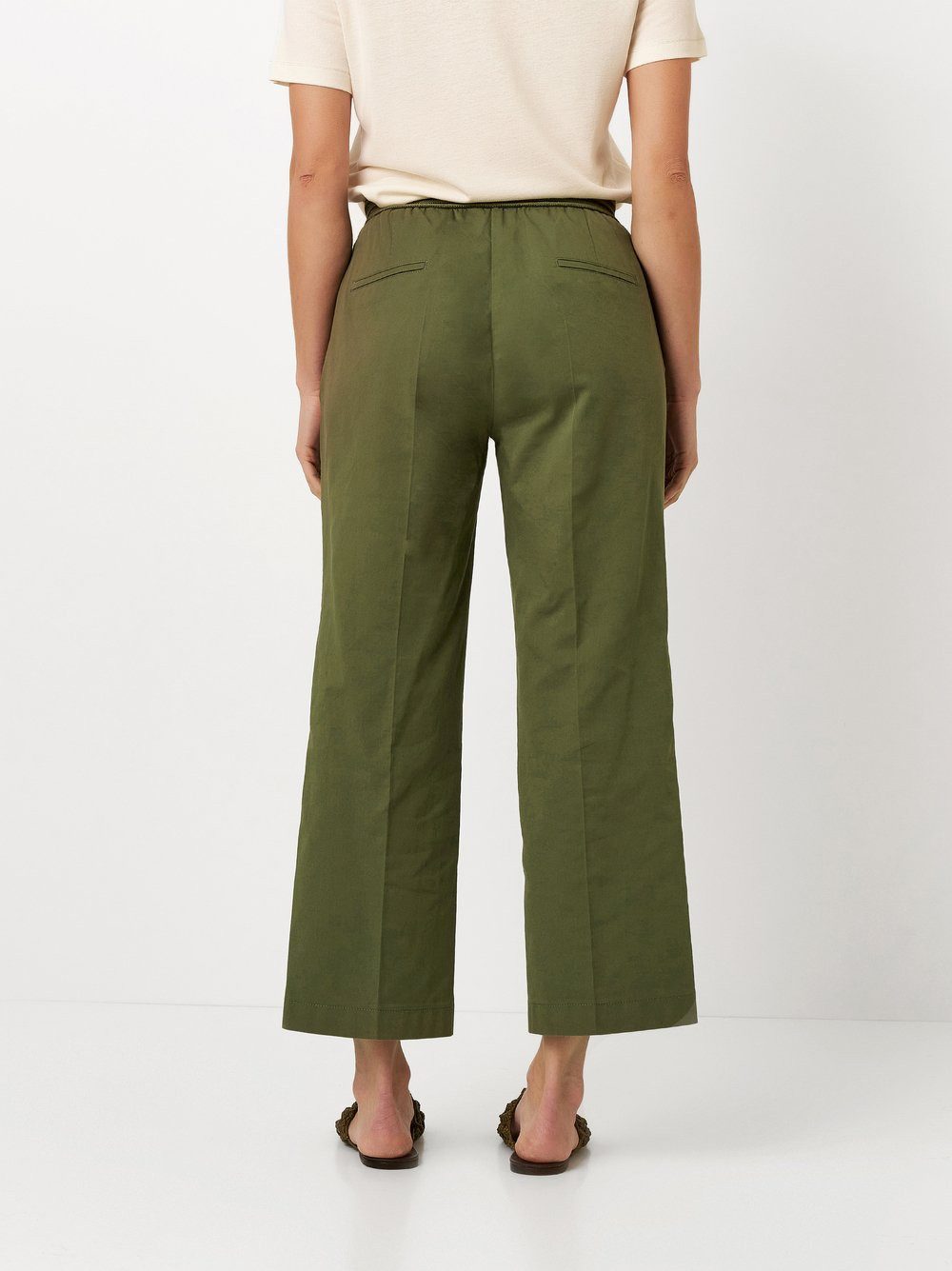 TONI 7/8-Hose Sue Wide 7/8 aus sommerlich leichtem Baumwollmix, mit Dehnbund