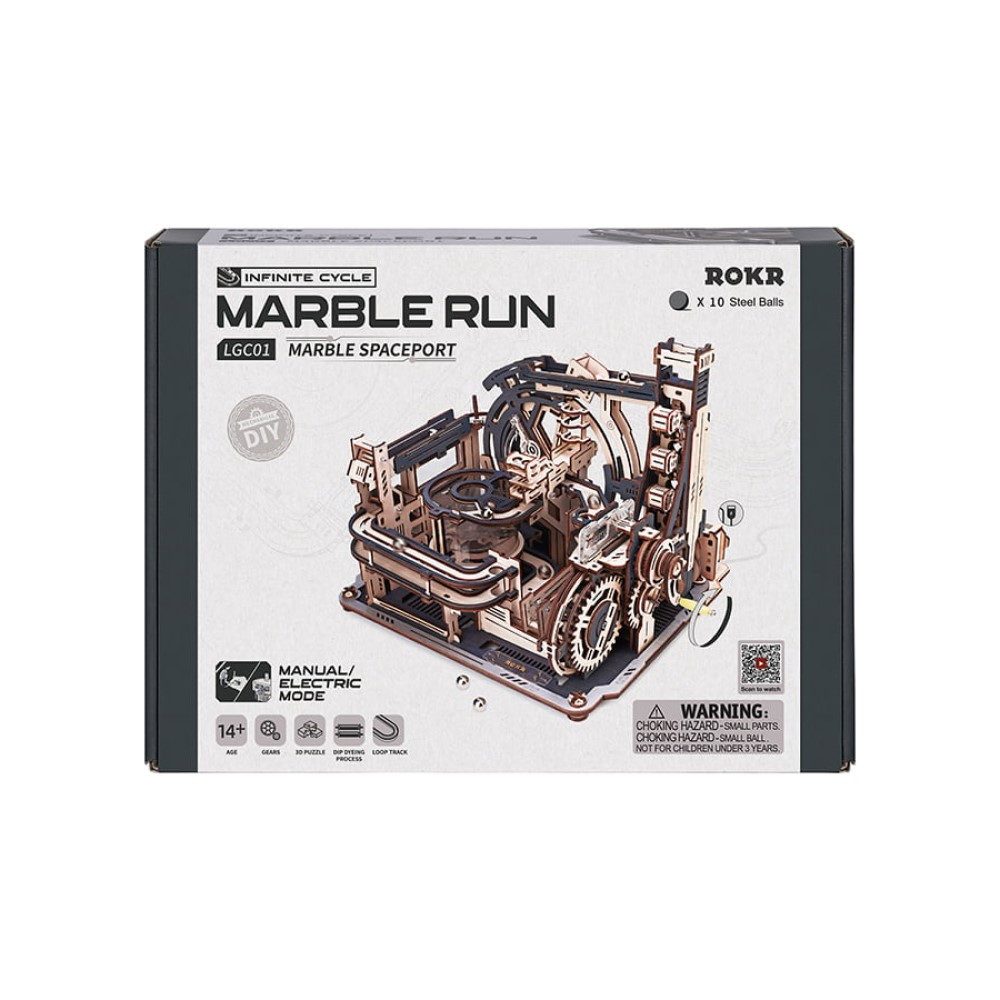 ROKR 3D-Puzzle Murmelbahn / Kugelbahn "Marble Spaceport", 472 Puzzleteile günstig online kaufen