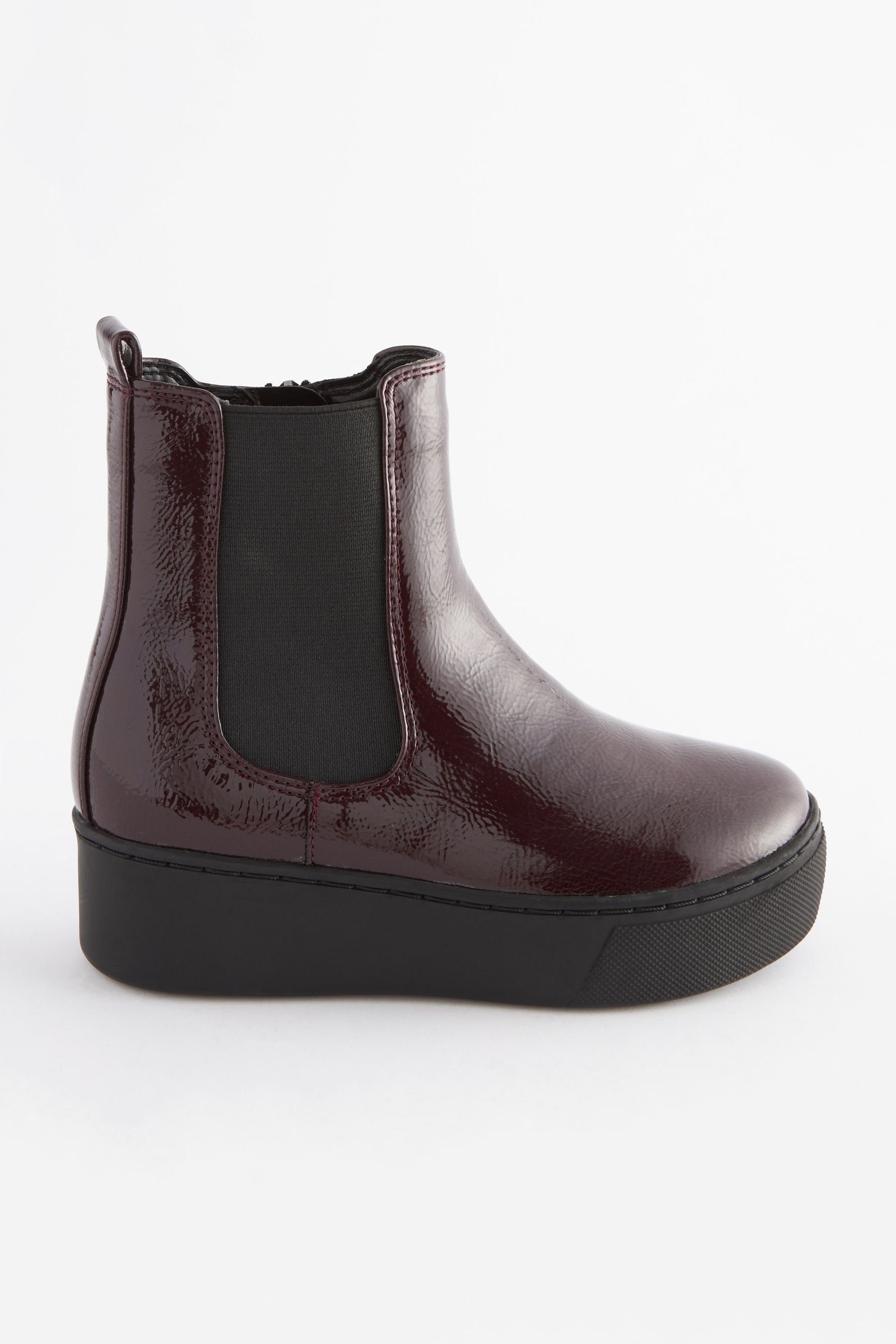 Red Next Stiefel Keilstiefelette mit Burgundy Keilabsatz (1-tlg)