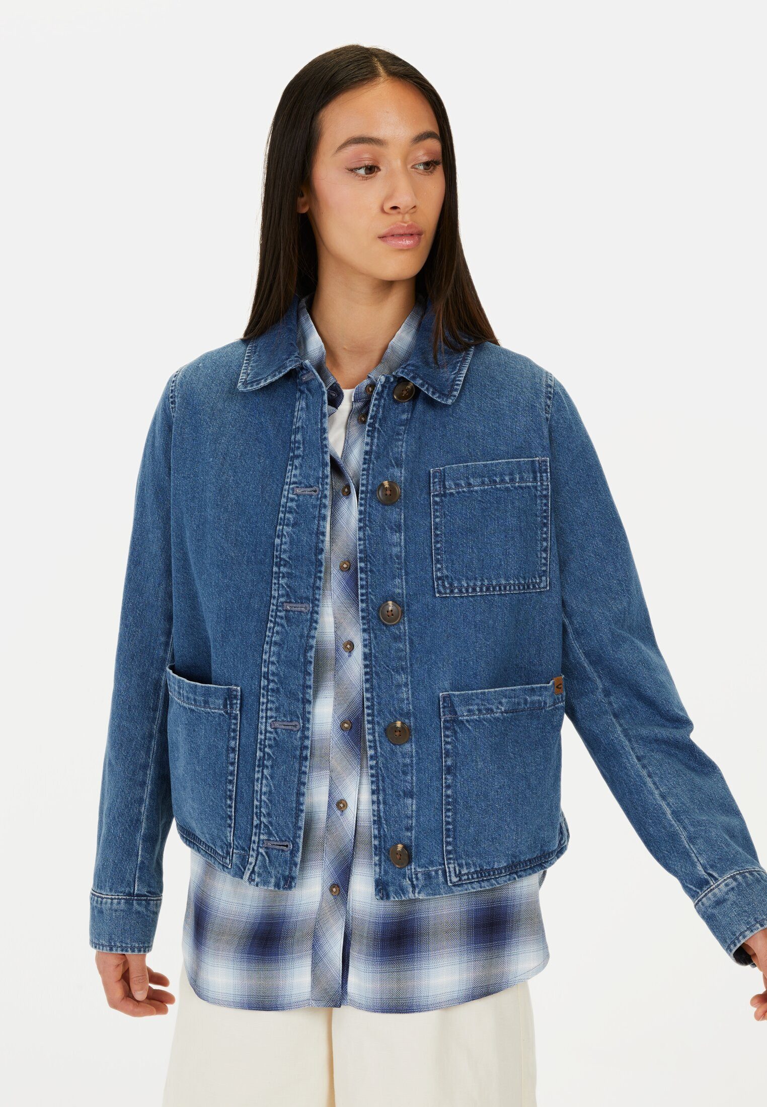 Hemdjacke aus Baumwolle