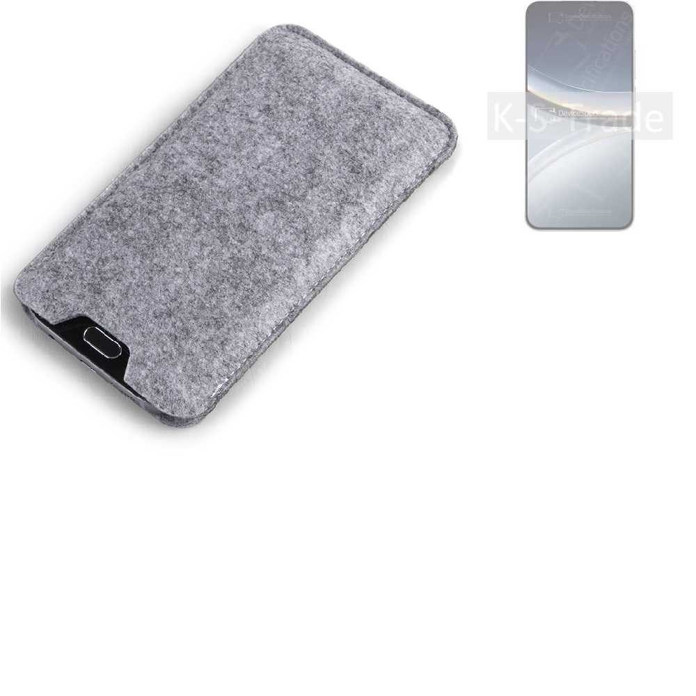 K-S-Trade Handyhülle für POCO F7, Filz Handyhülle Schutzhülle Filztasche Filz Tasche Case Sleeve
