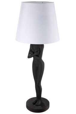 GILDE Tischleuchte GILDE Lampe Lady Black&White - schwarz - H. 78cm x D. 30,5cm