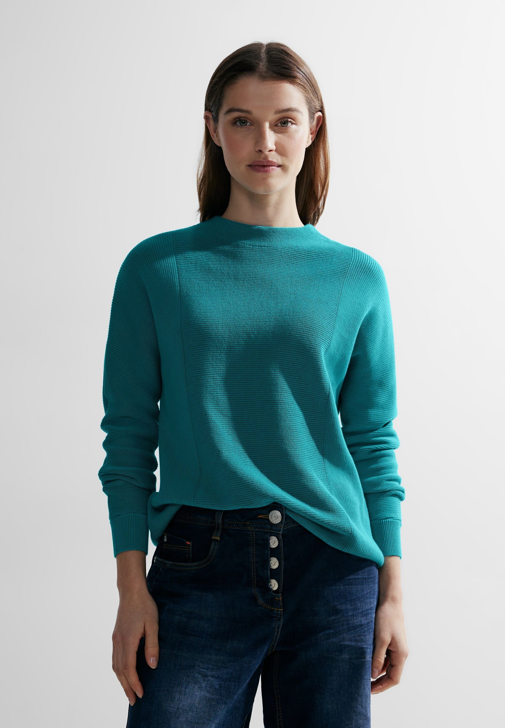 Cecil Strickpullover Structure Mix Dolman mit Strukturmix