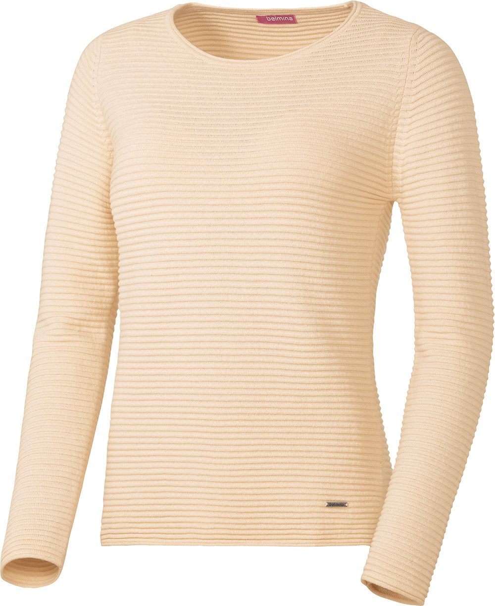 belmina Strickpullover Hochwertiger Baumwoll-Strick günstig online kaufen