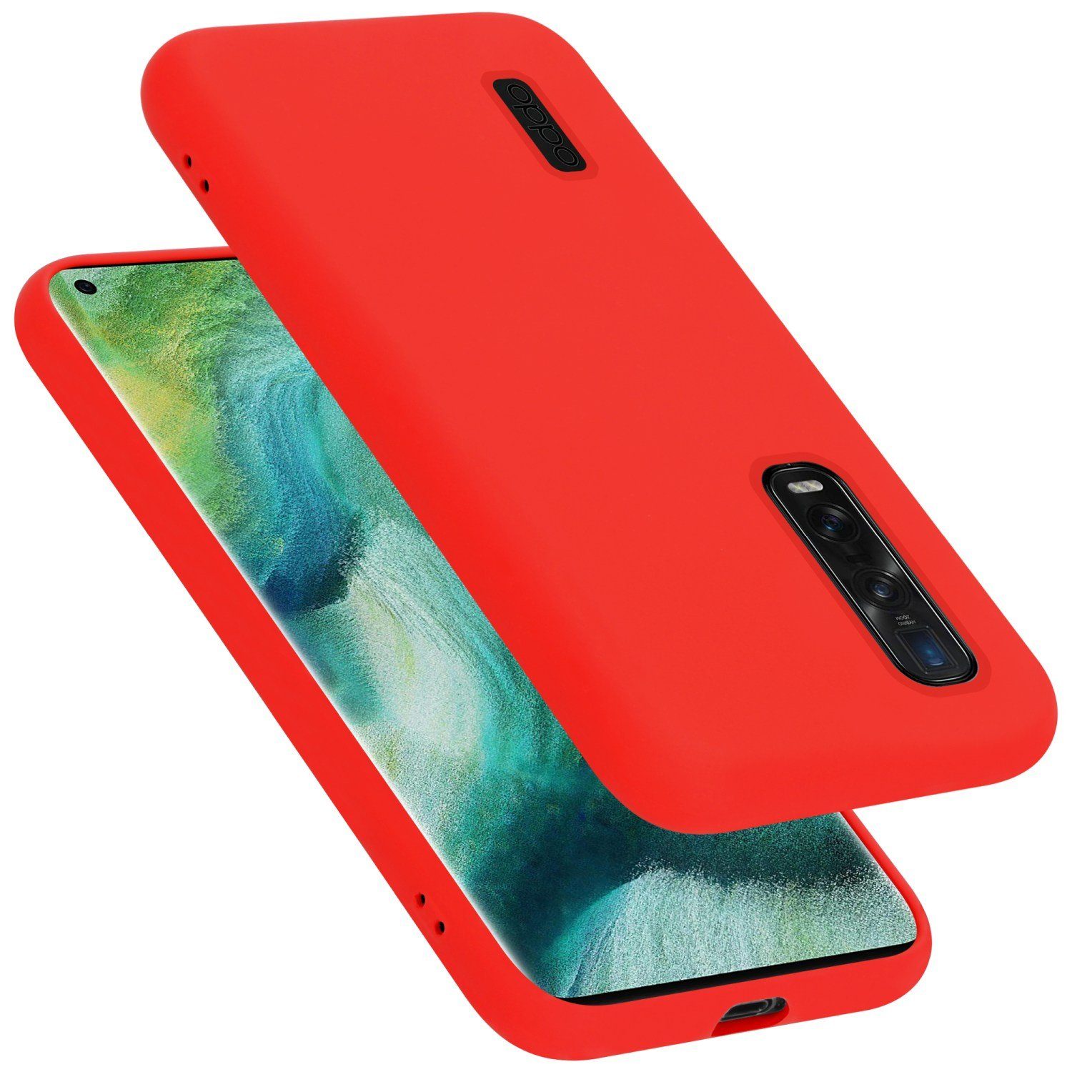 Cadorabo Handyhülle für Oppo FIND X2 PRO Hülle Oppo FIND X2 PRO, Flexible Hülle TPU Silikon Schutzhülle Back Cover Case