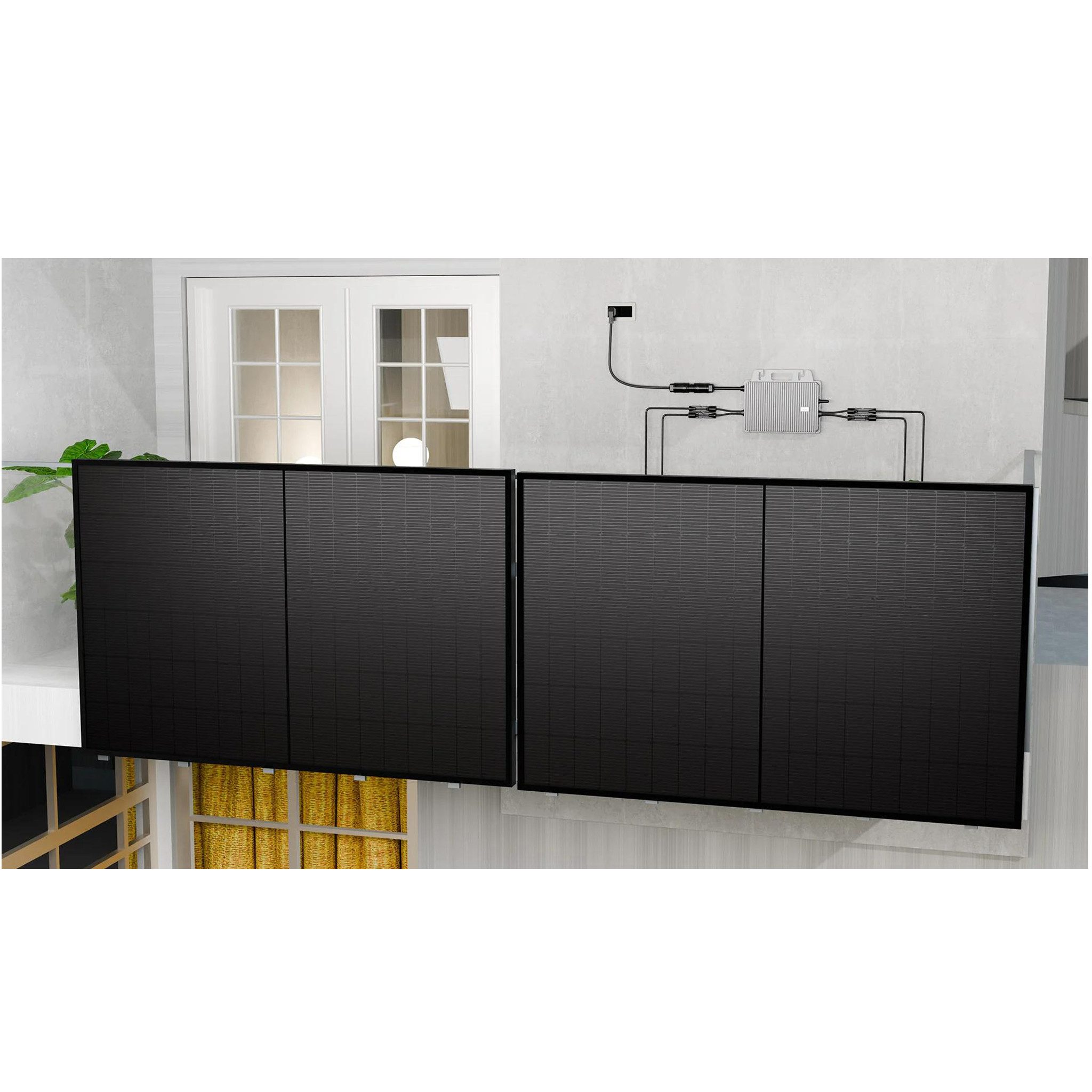 Tsun Wechselrichter TSOL-MS800 800W Microwechselrichter mit 5M Kabel Solarsystem, (Set, PV WIFI Mikrowechselrichter mit 5M Kabel für Balkonkraftwerk), 800W, Solarsystem Überwachung
