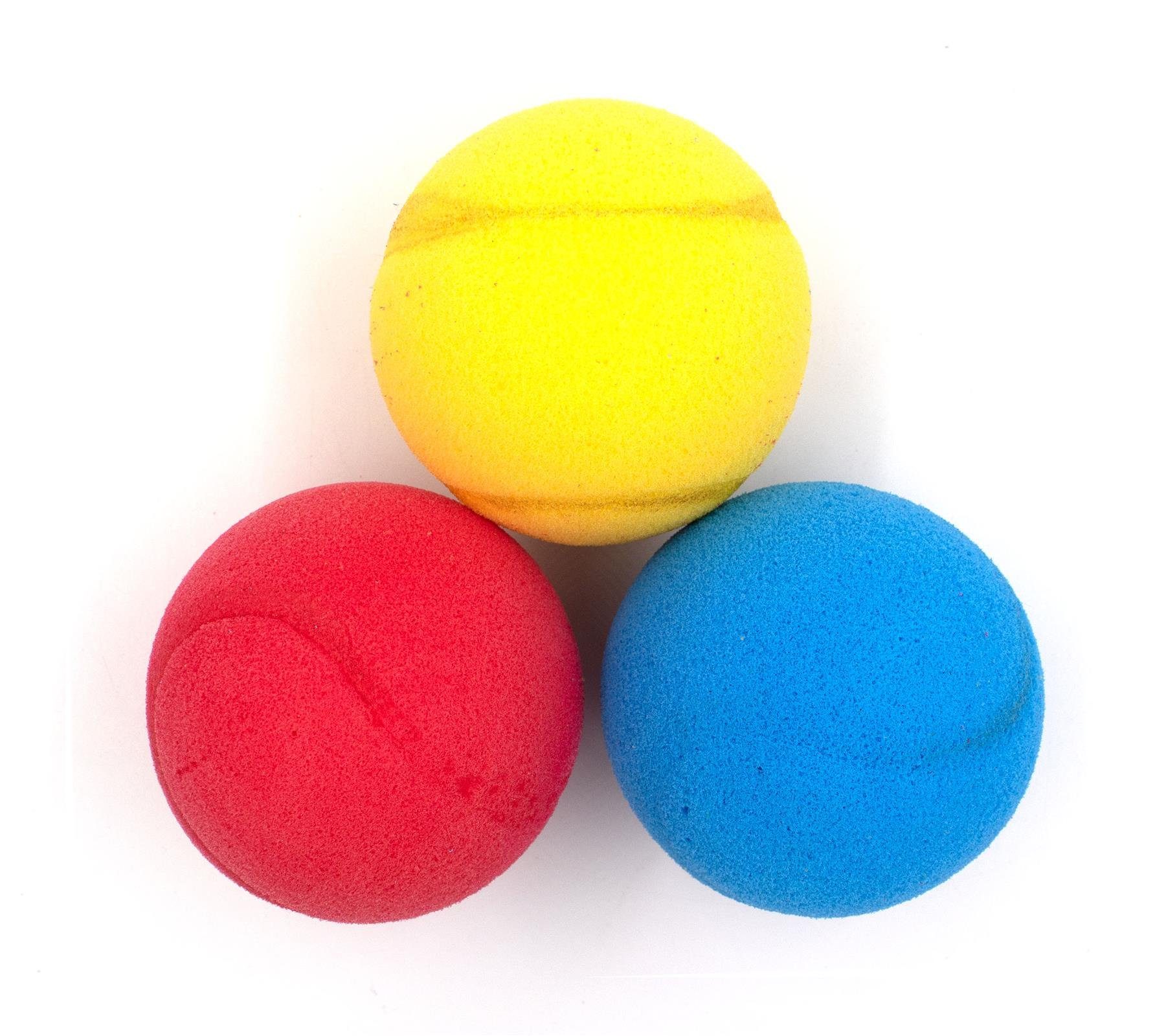 Softball Kyto Softbälle Softball 3 Stück 6,5 cm Blau Tennisbälle